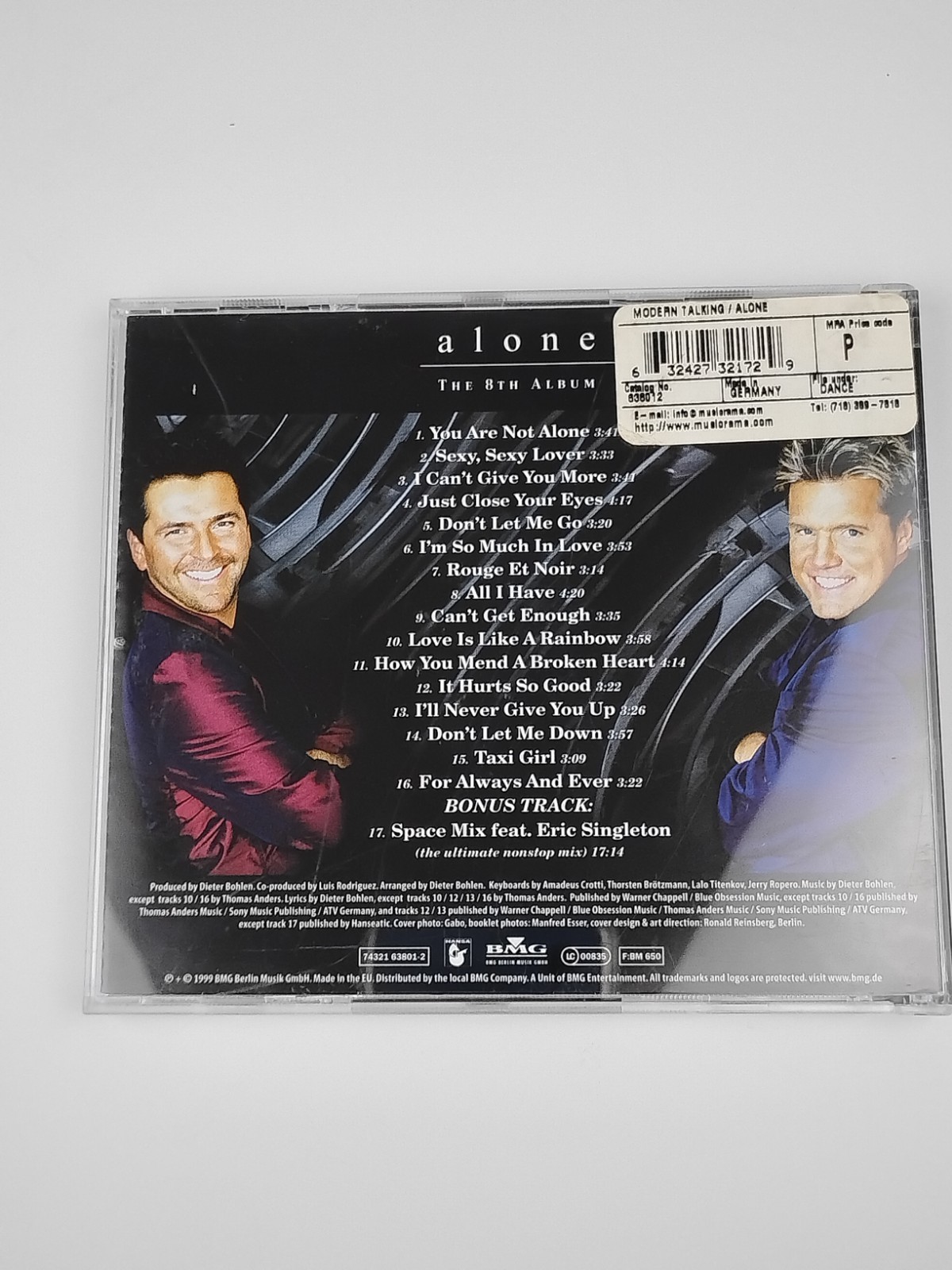 Modern Talking – CD – Alone-8th album (1999)