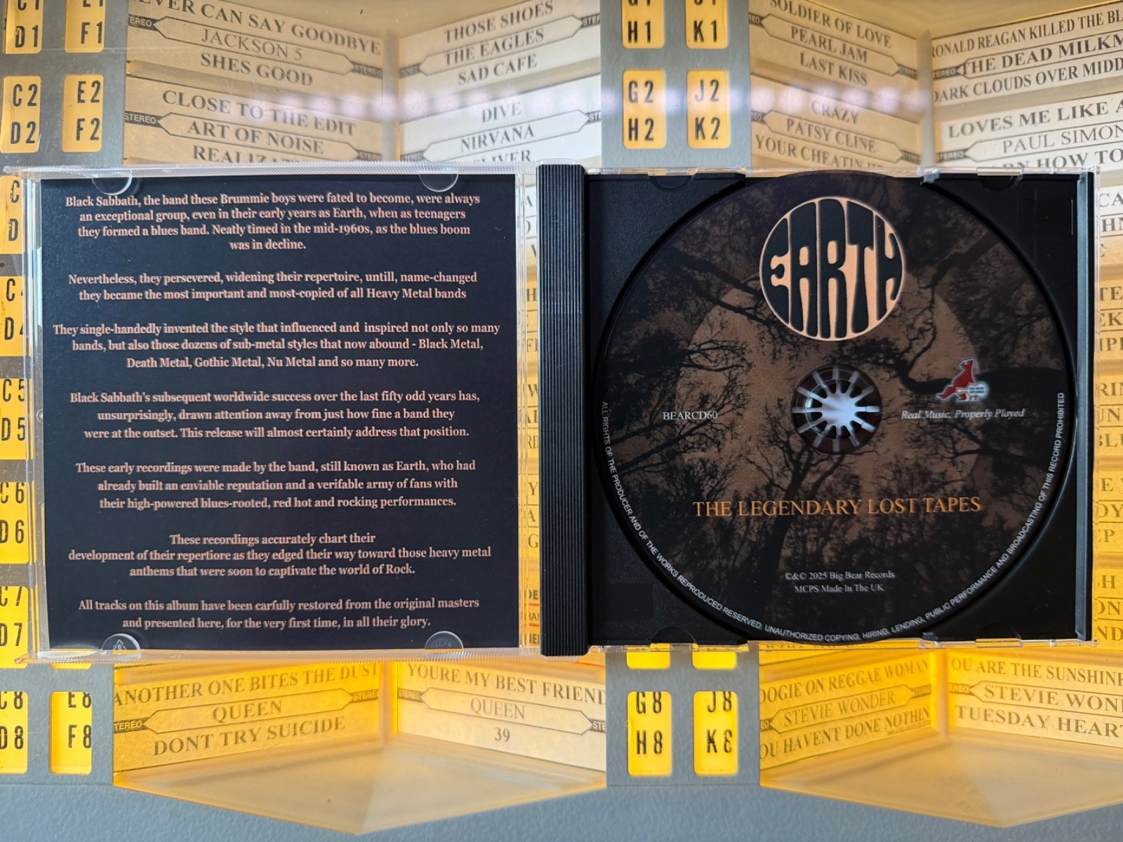Earth -The Legendary Lost Tapes- Black Sabbath -Ozzy Osbourne Import