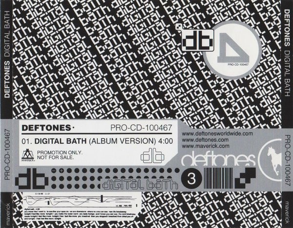Deftones– Digital Bath Rare Radio Promo CD Single – PRO-CD-100467 Maverick Mint