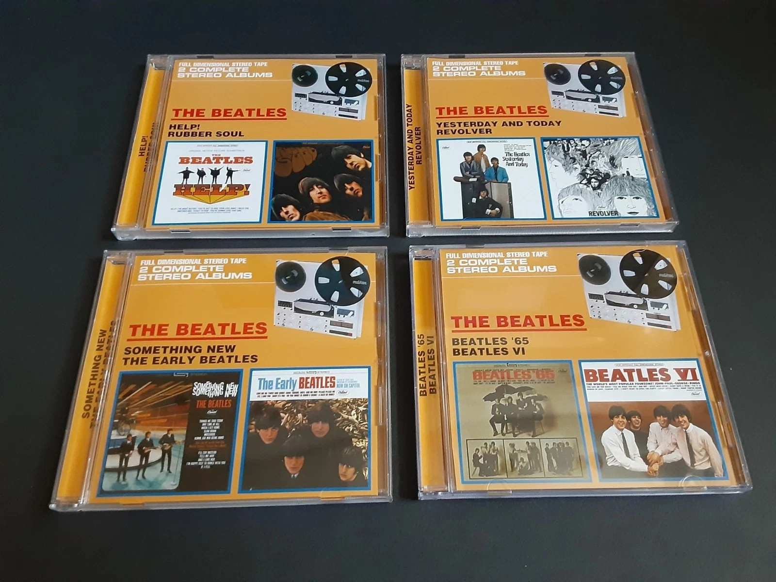 Beatles Ampex Reel to Reel 2 on 1 CD Collection 8 albums 7 1/2 Ips Japan Import