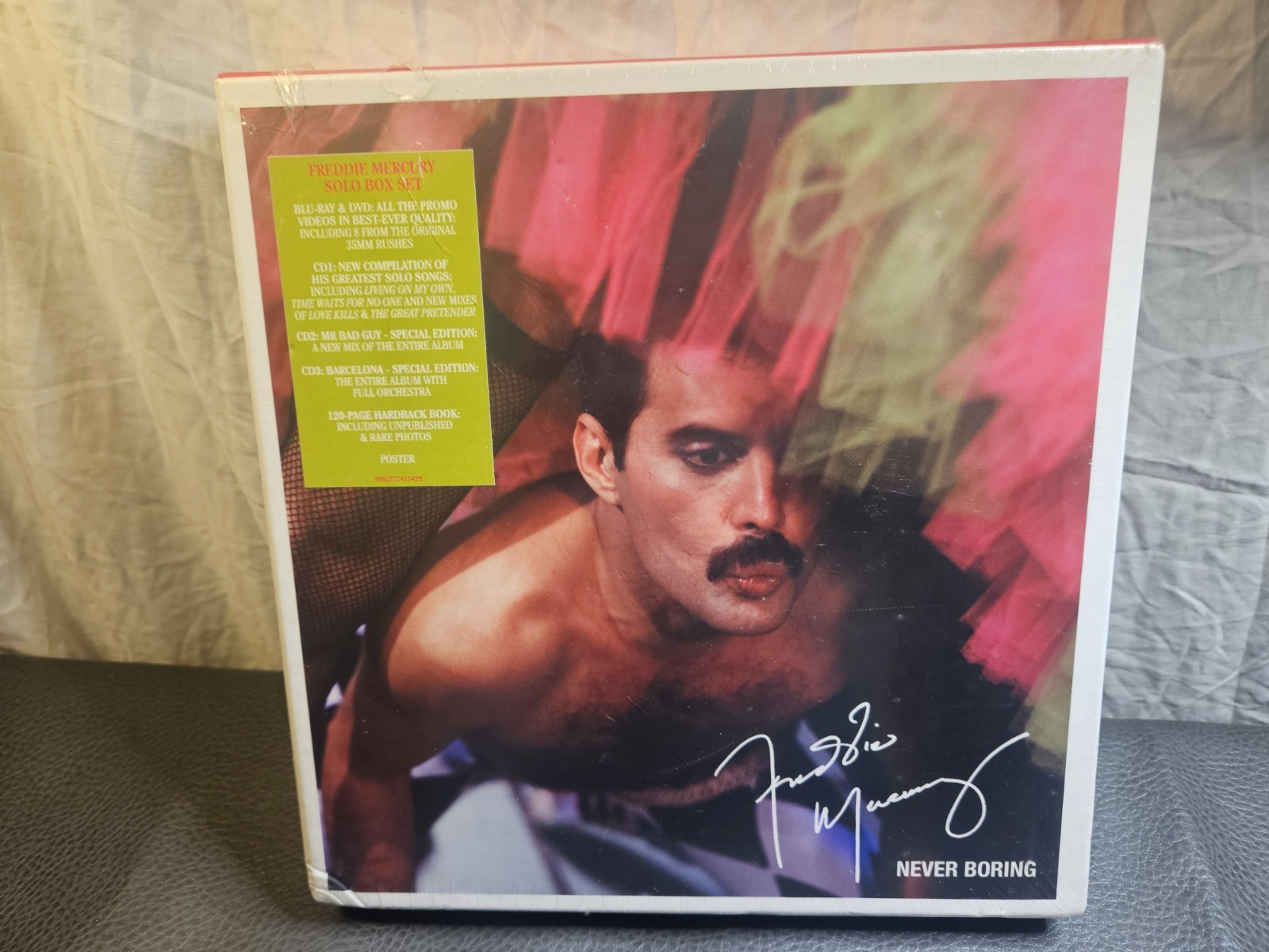 Freddie Mercury Never Boring Box Set 3-CD, Blu-ray, DVD Collection