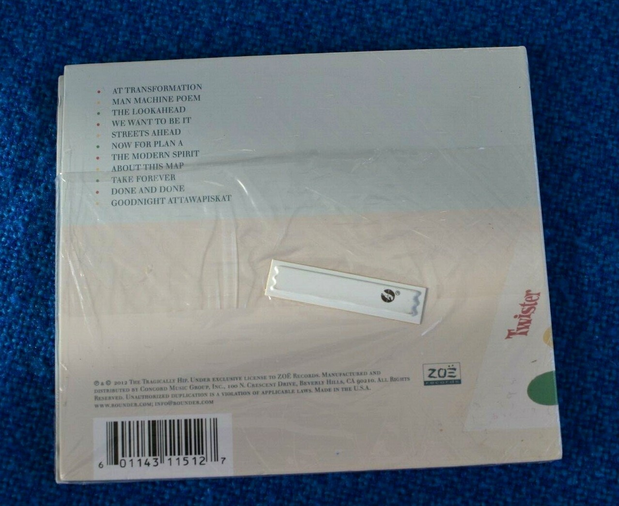 Now for Plan A [Digipak] by The Tragically Hip (CD, Oct-2012, Zoë) SEALED