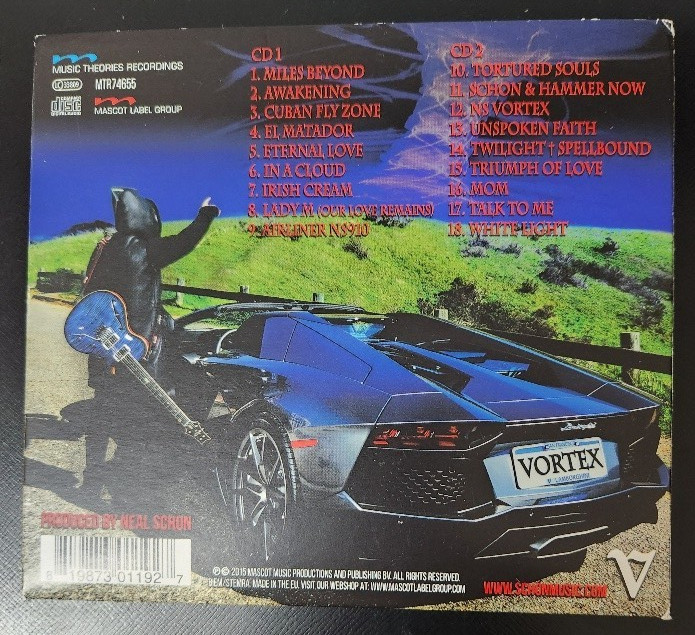 Neal Schon of Journey Vortex 2 CD DIGIPAK 2015 MASCOT Album