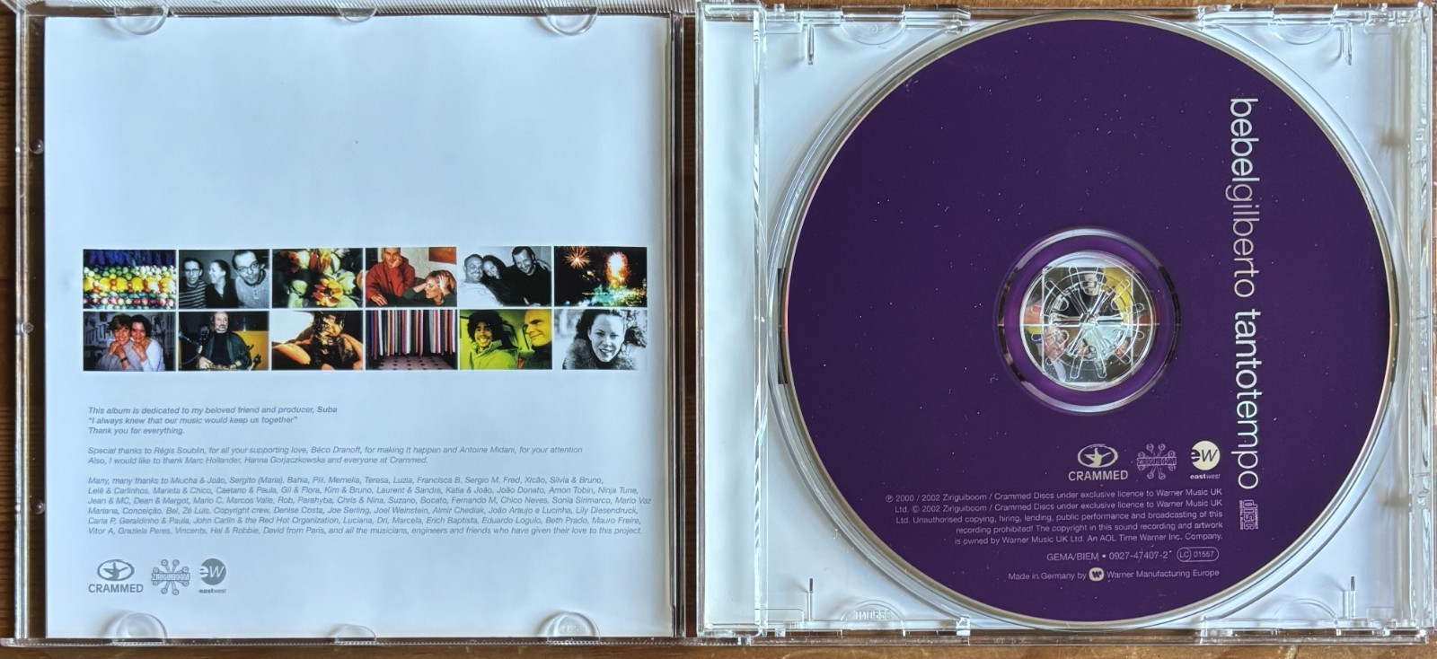 BEBEL GILBERTO “TANTO TEMPO” 2002 12 TRACK CD ALBUM LATIN DOWNTEMPO BRAZIL BOSSA