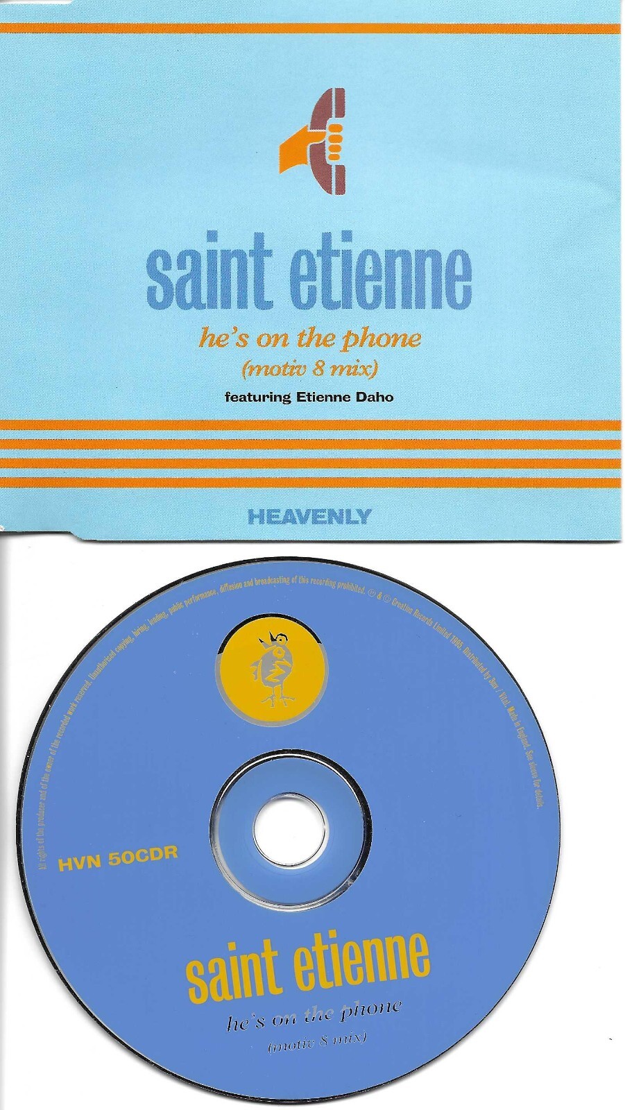 SAINT ETIENNE He’s on the Phone MIXES &UNRELEASE CD single UNDERWORLD Motiv 8 st