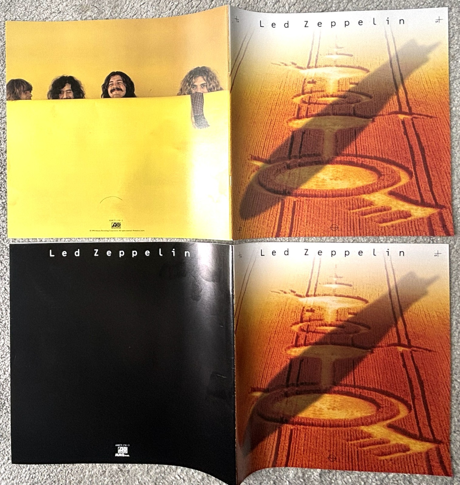 Led Zeppelin 1968-1980 JAPAN OBI 4CD LP-SIZE BOX 4 Unreleased Ver AMCY-170~3