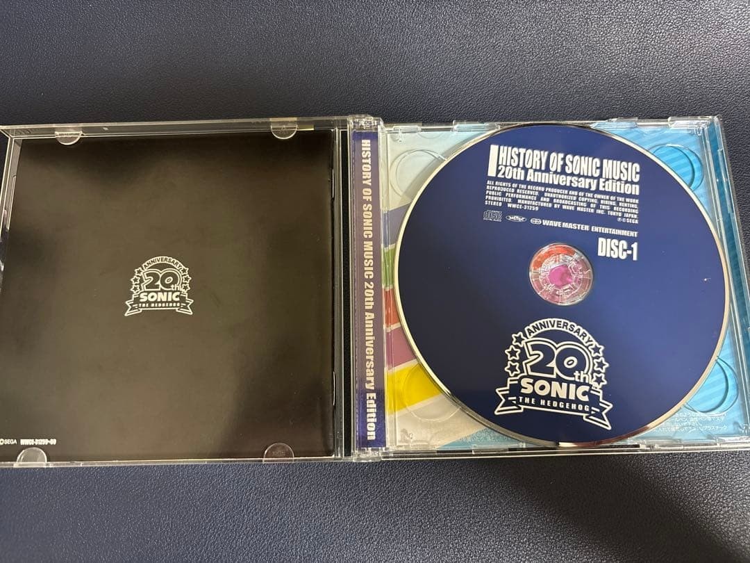 SEGA History Of Sonic Music Sonic the Hedgehog 20th Anniversary Edition CD