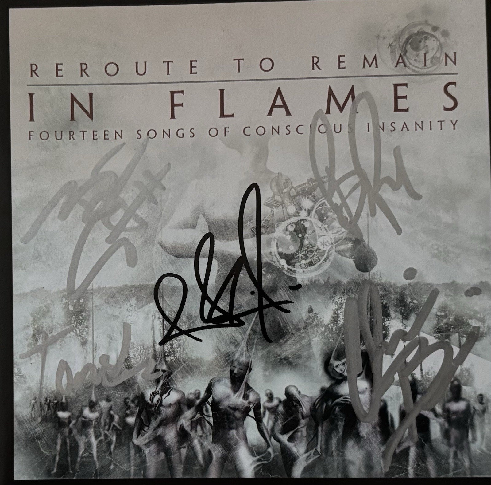 In Flames – Reroute to Remain Signed Autographed Cd