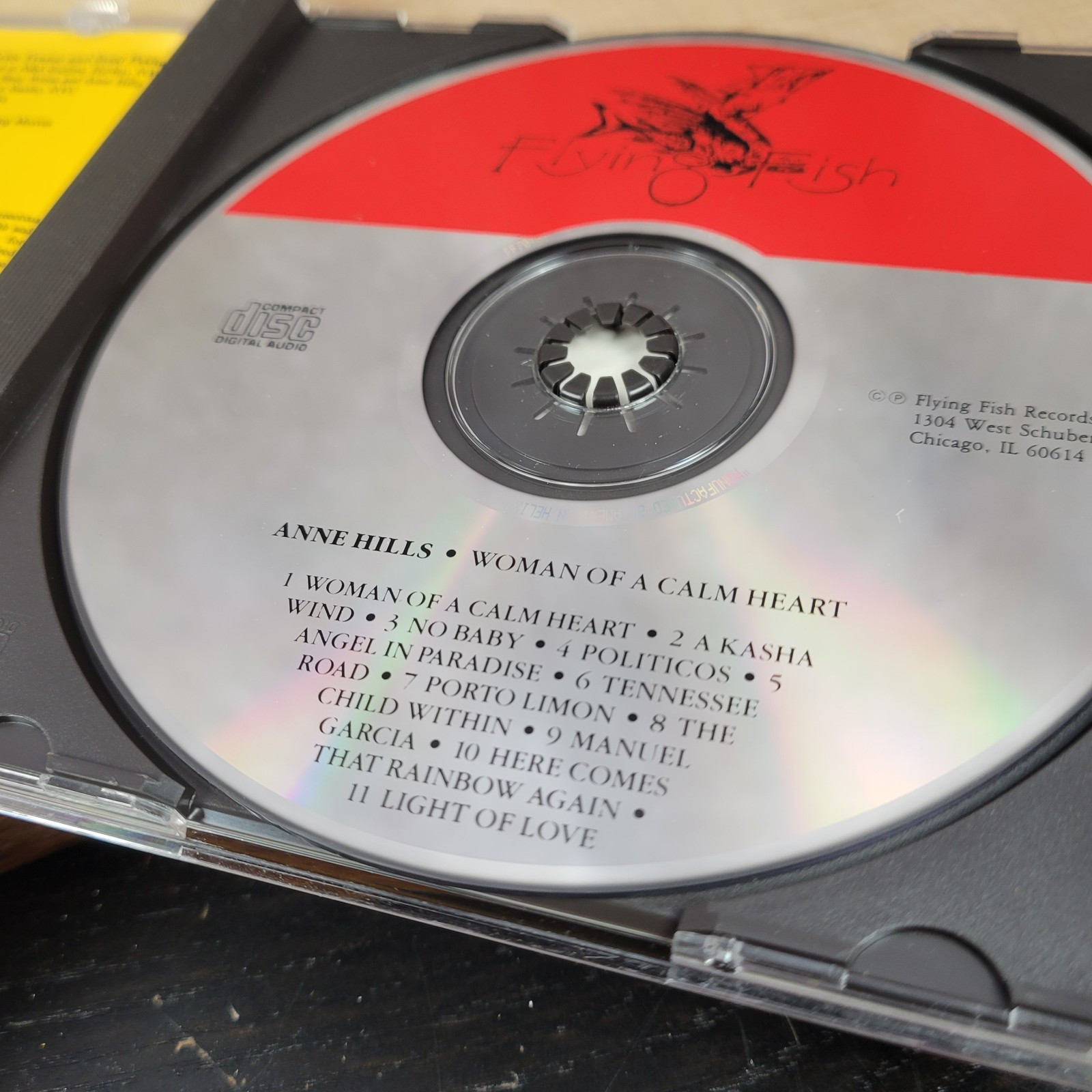 Woman Of A Calm Heart by Anne Hills Music CD 1997 Flying Fish Records