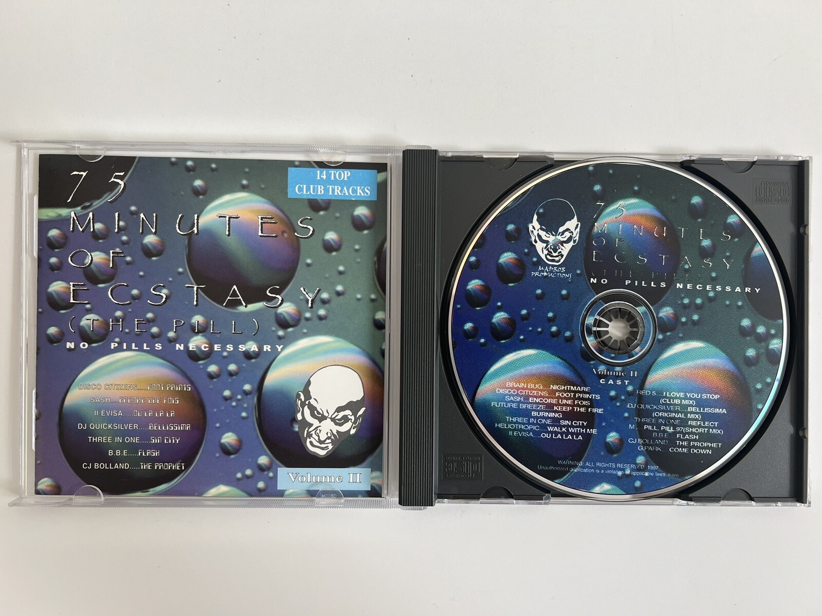 Vintage Trance Music EDM 75 Min Of Ecstasy From A DJ’s Mind 1997 MadBob HTF VTG