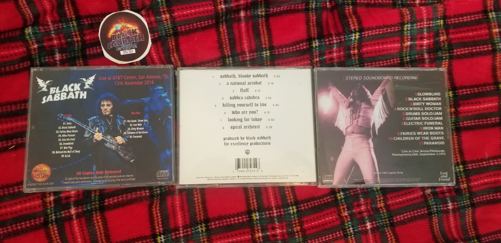 Black Sabbath- Sabbath Bloody Sabbath CD/with Rare Live CD-r Lot Used Very Good