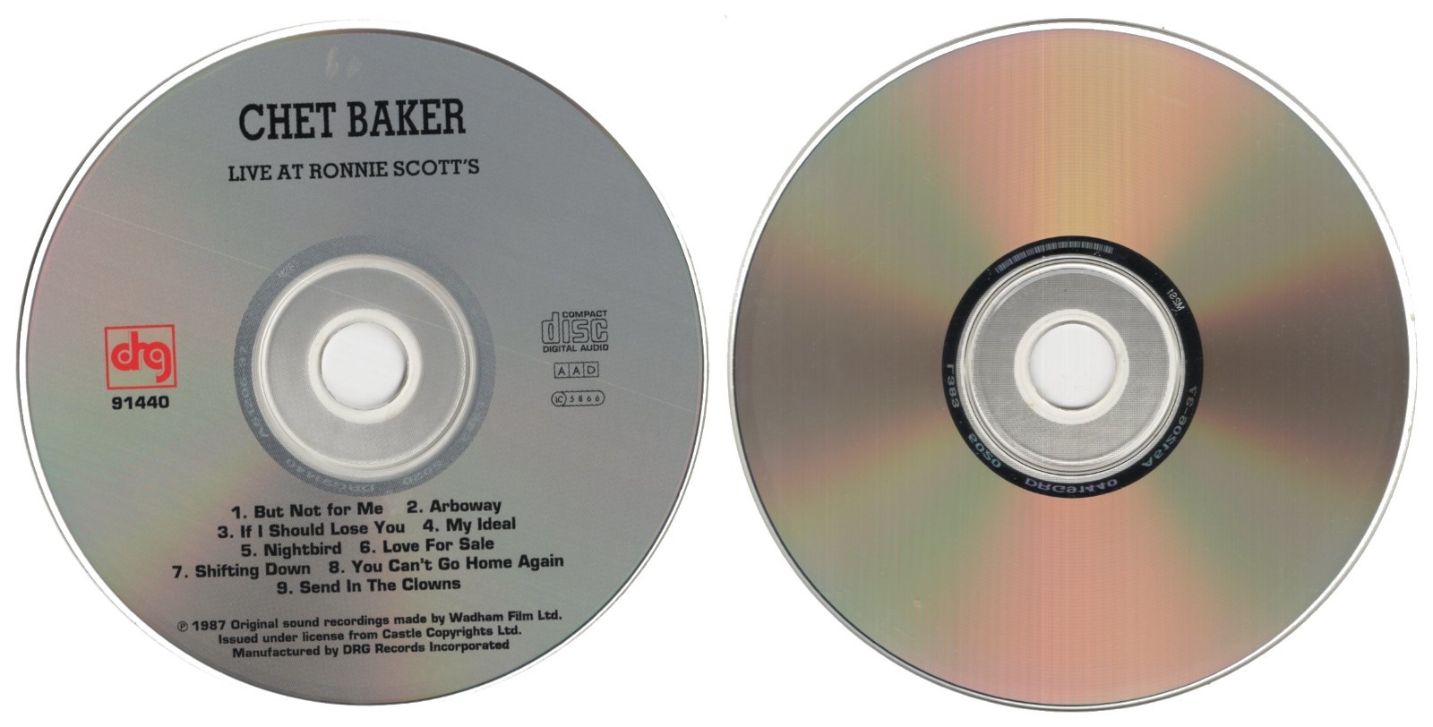 Lot of 6 CHET BAKER Music CDs (Multiple Titles)