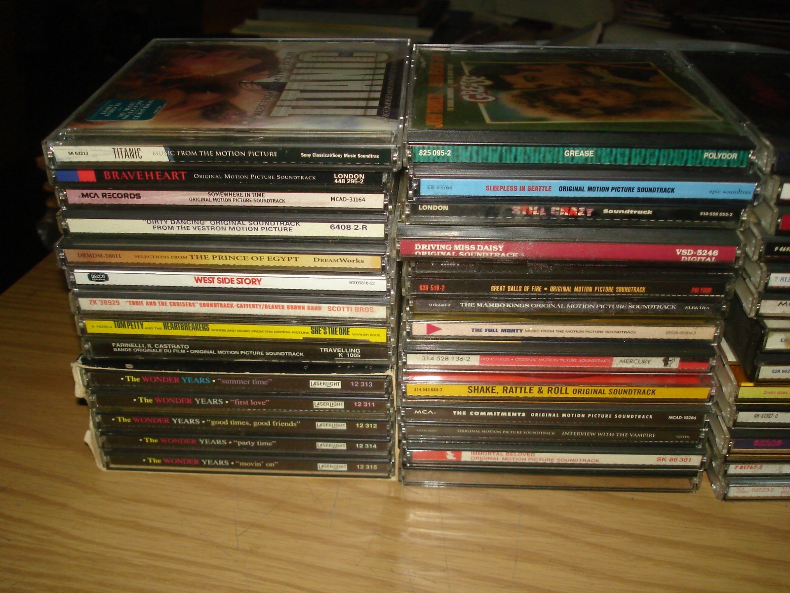 Lot of 52 movie and tv soundtrack cds Various artists/titles