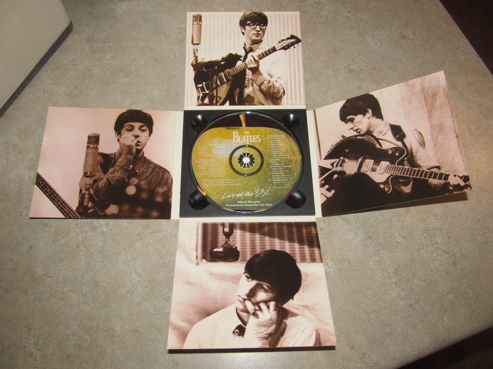 THE BEATLES Album Sampler 1994 Promo CD – LIVE AT THE BBC – Europe Apple