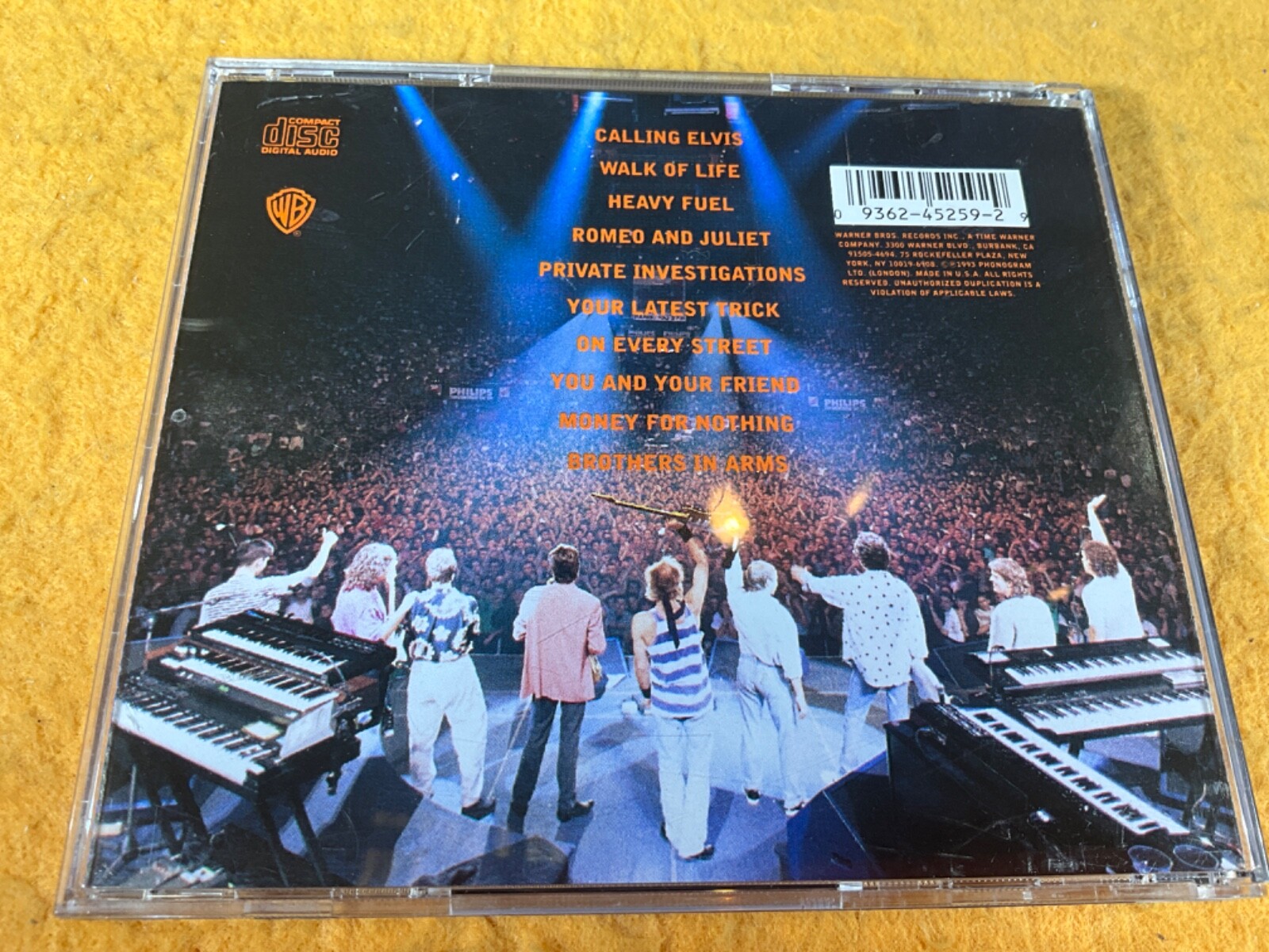 S10-68 DIRE STRAITS On The Night – 1993 – 9 45259-2