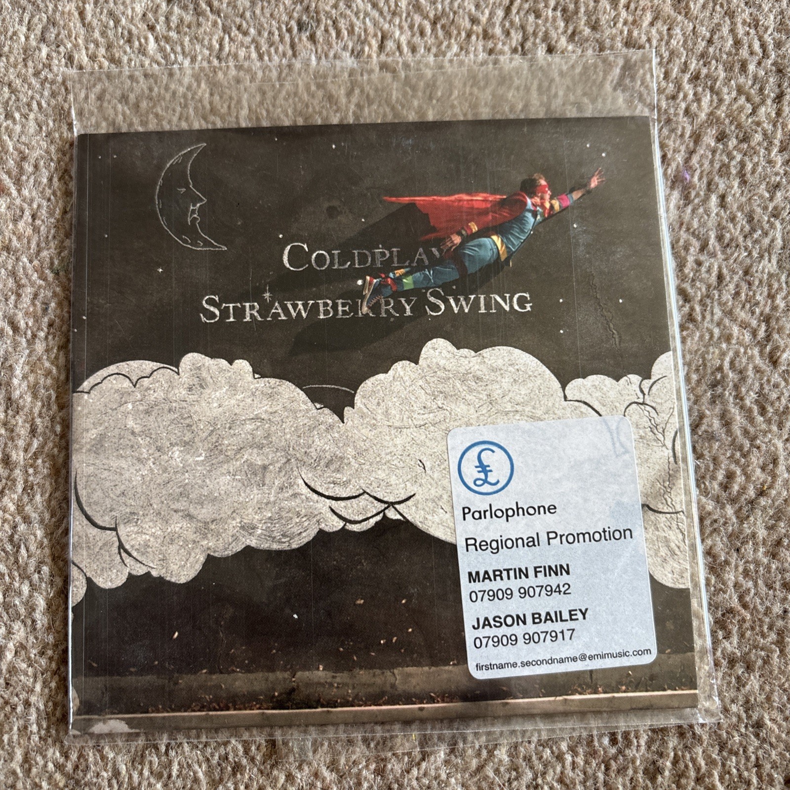 COLDPLAY Strawberry Swing RARE 3 track PROMO CD (2009 UK EU Single) NM