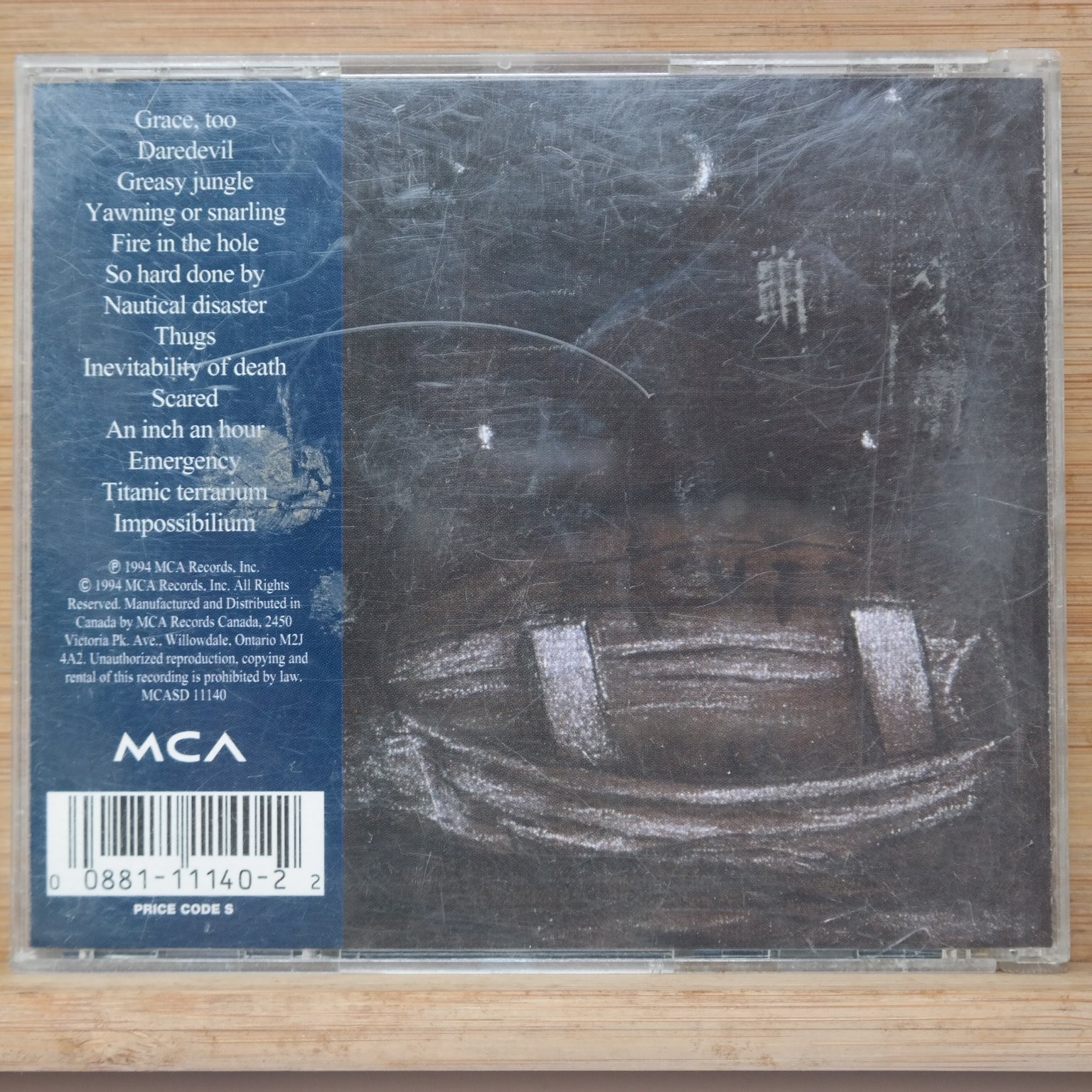 The Tragically Hip – Day for Night CD 1994 Alternative Rock MCA Canada