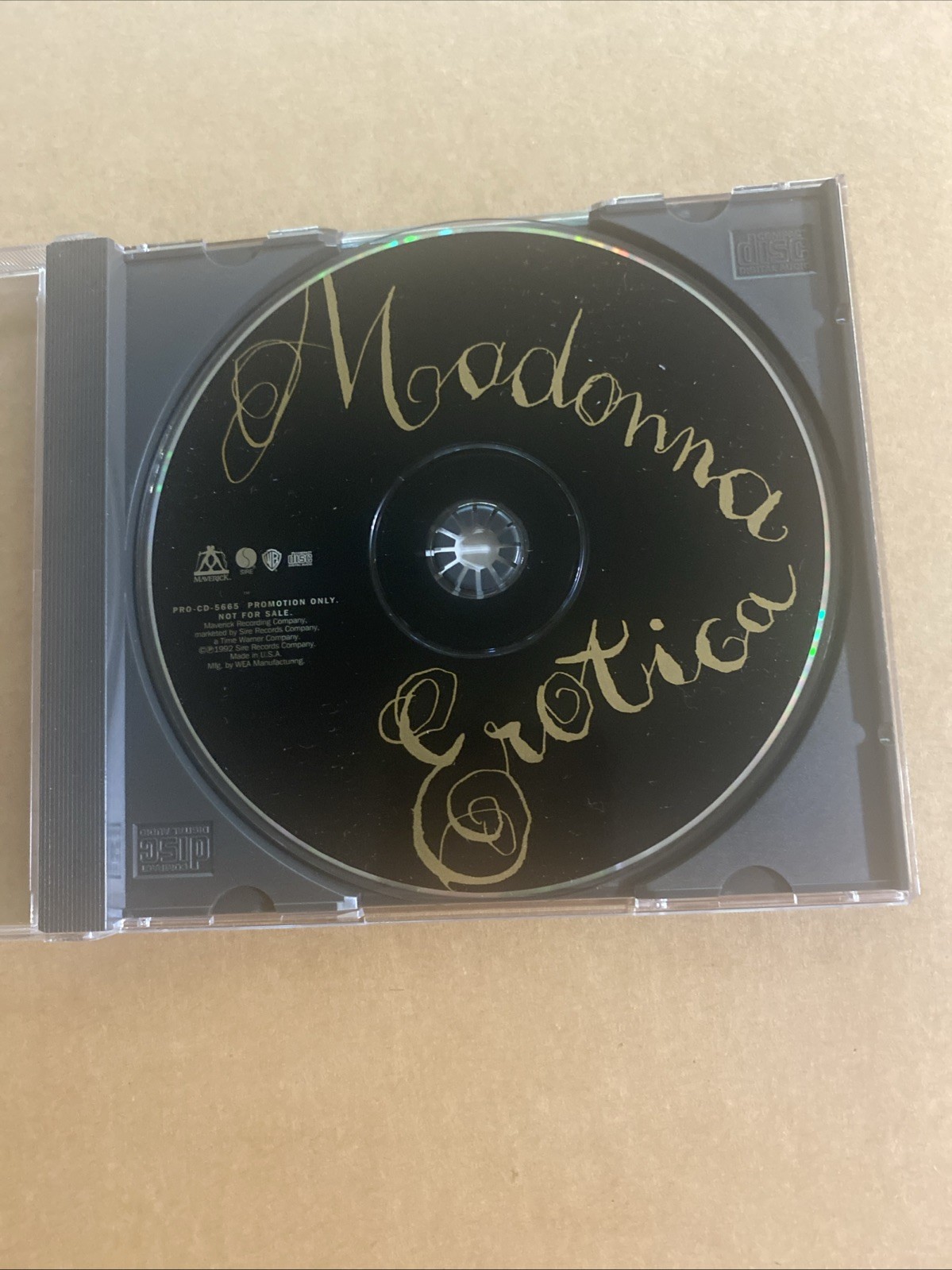 Madonna – Erotica – Used Promo 3-Track CD Single – US 1992 Maverick – Like New