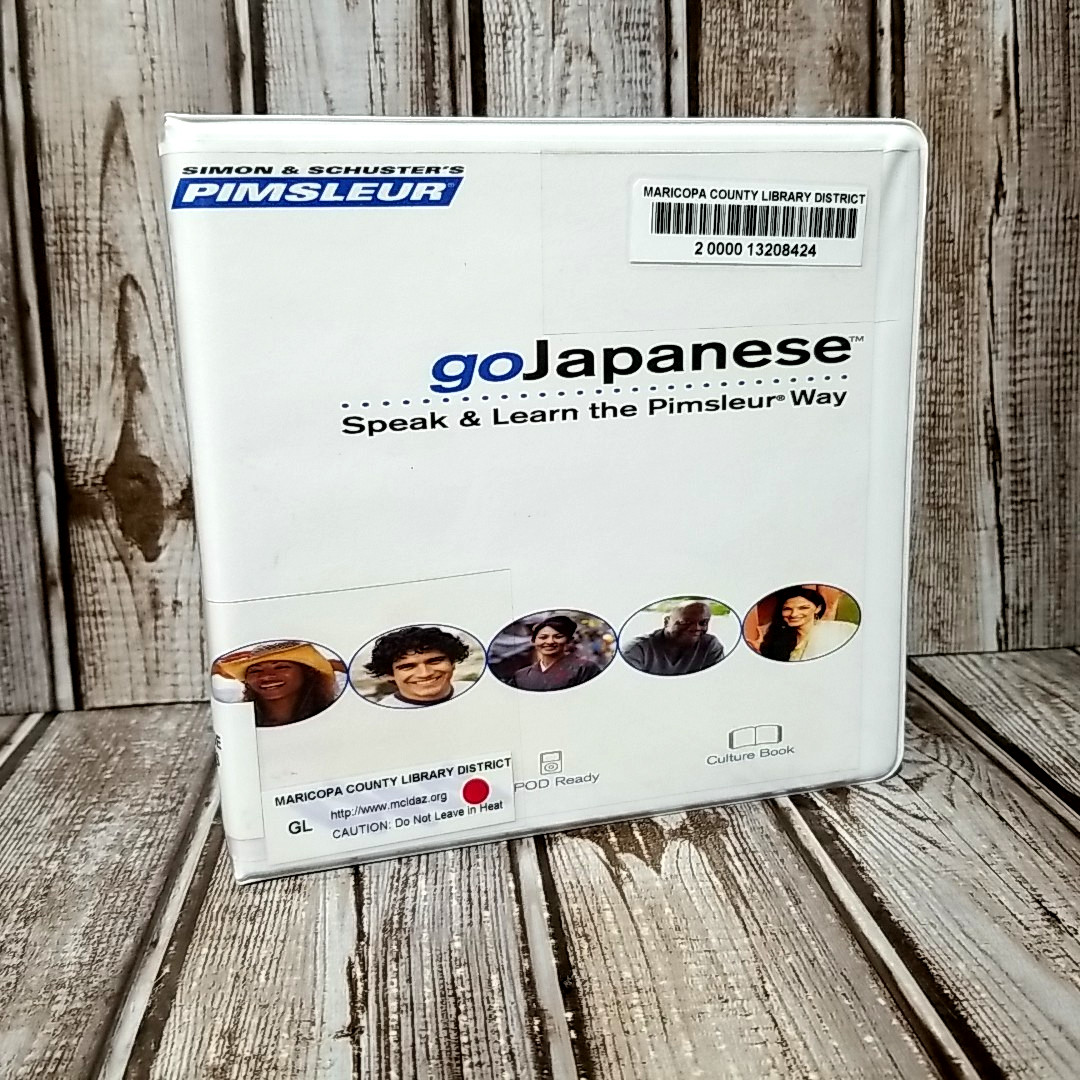 Simon & Schuster’s PIMSLEUR Go Japanese – 8 Lessons (5-Disc CD Set, 2010) Ex-Lib