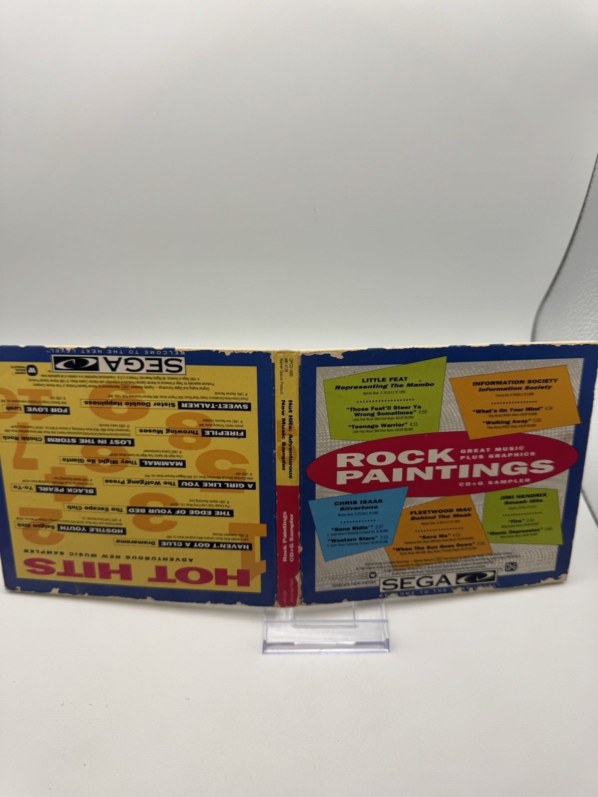 Rock Paintings & Hot Hits Music Sampler Sega CD