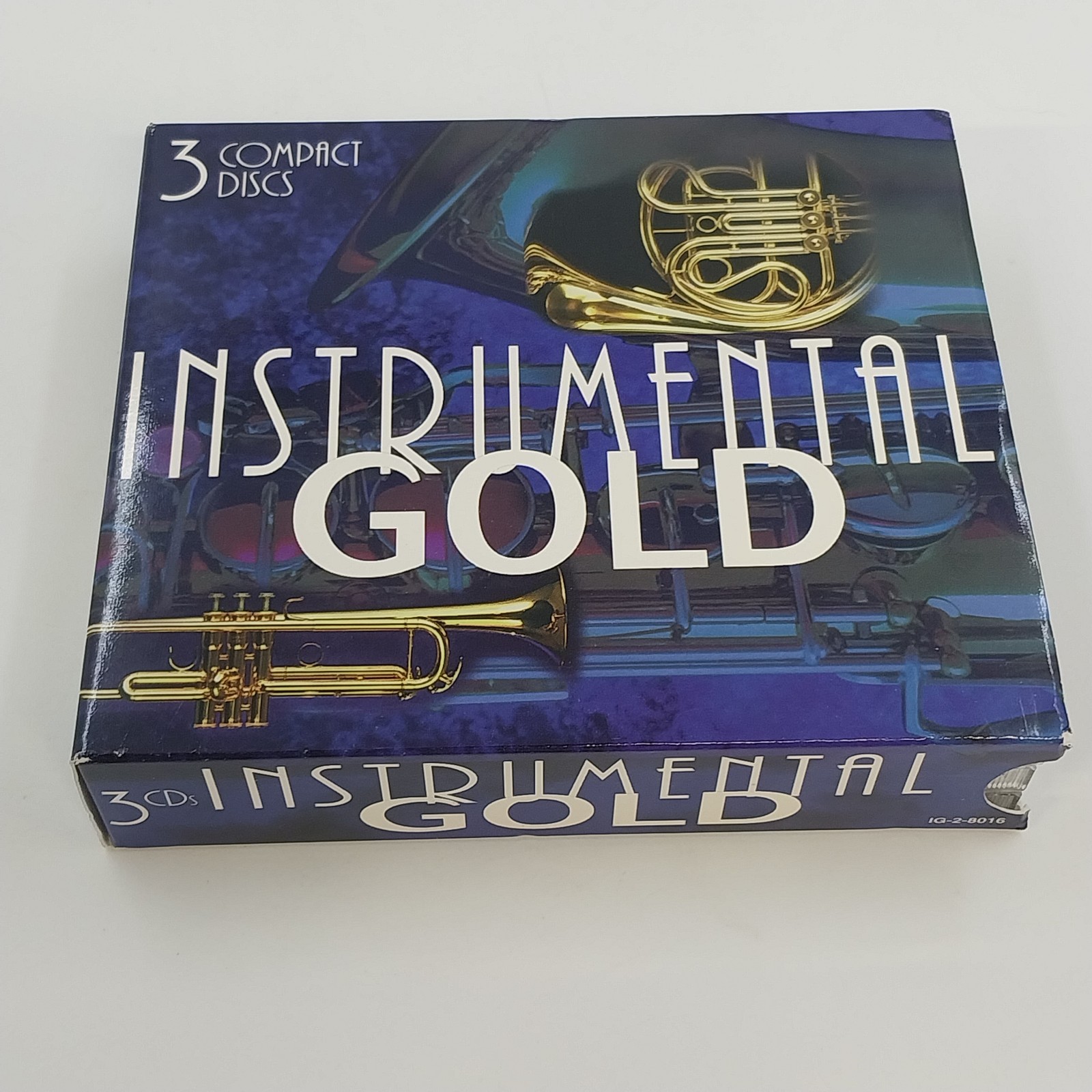 Instrumental Gold Sax Piano Trumpet 3 CD Box Set IG-3-8016 1998 Easy Listening