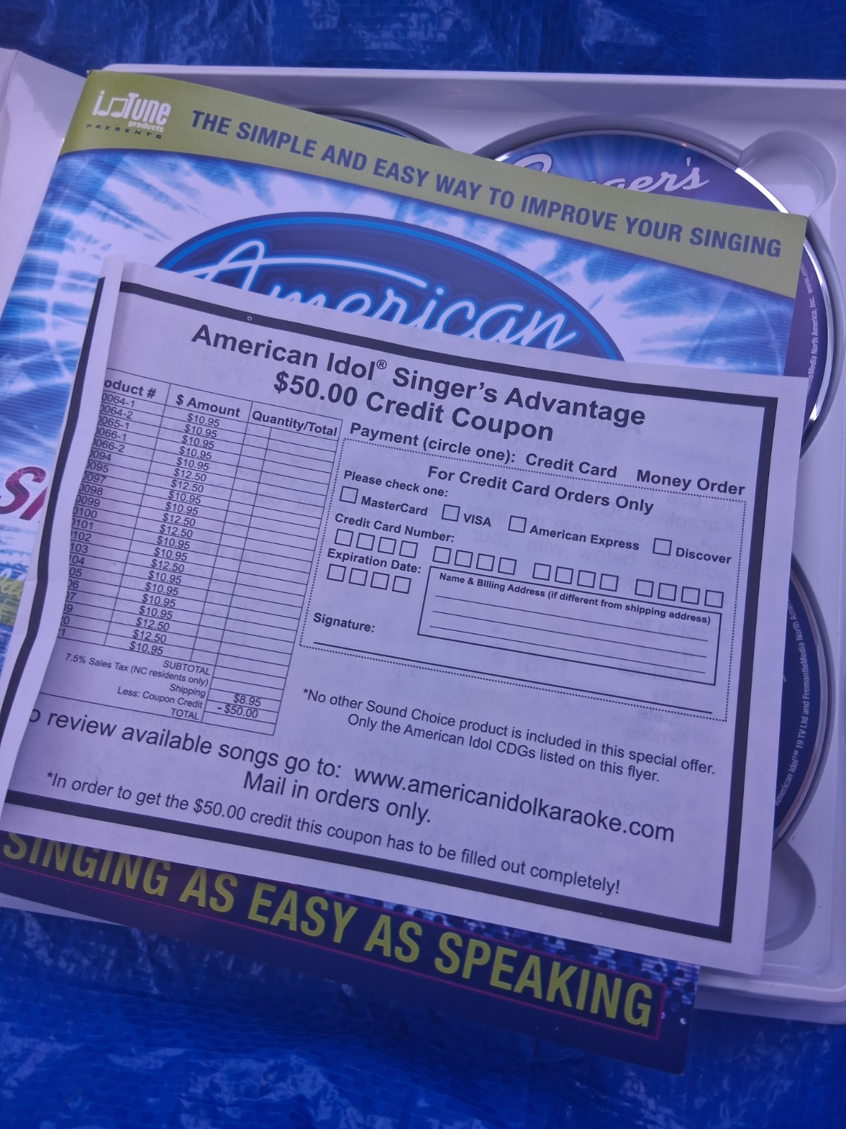 American Idol Singer’s Advantage : Male Version 8 CD Set w/Workbook