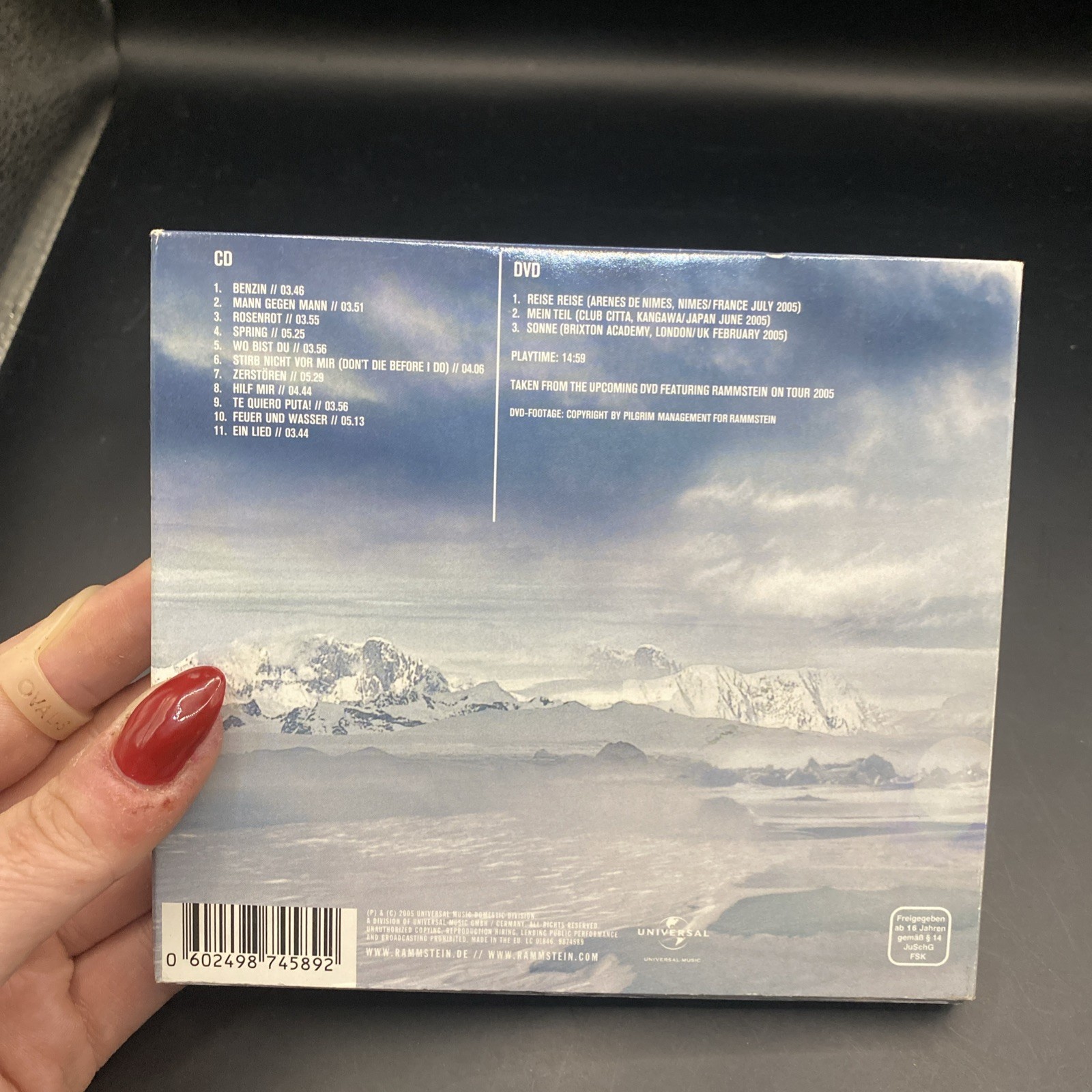 RAMMSTEIN – Rosenrot – Limited Edition 1CD & 1DVD DIGIPAK 2005