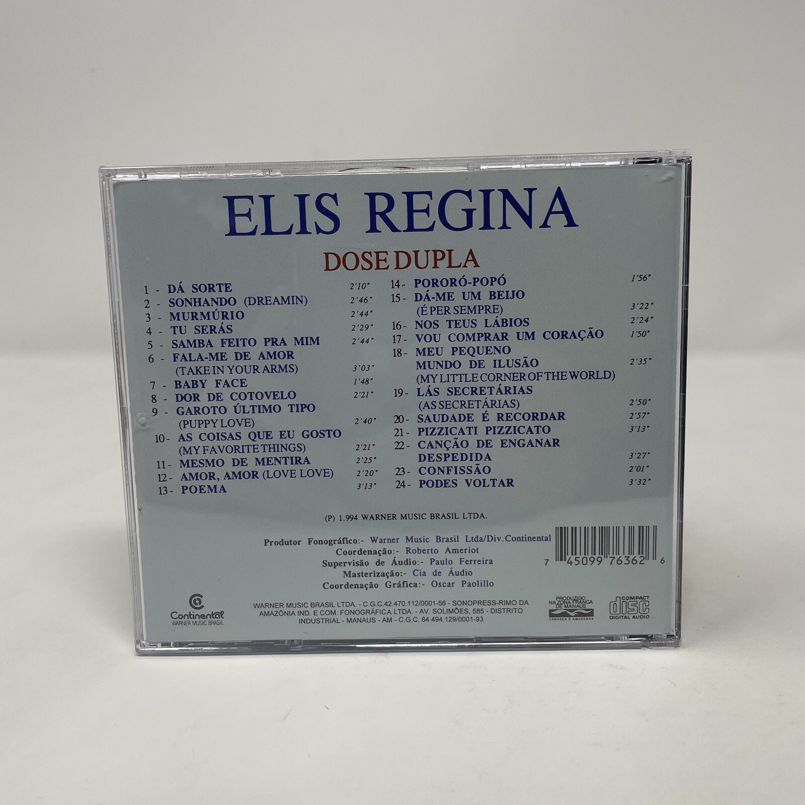 Elis Regina – 2 LPs Dose Dupla (CD, 1994, Made In Brazil) Latin – Samba – Rare