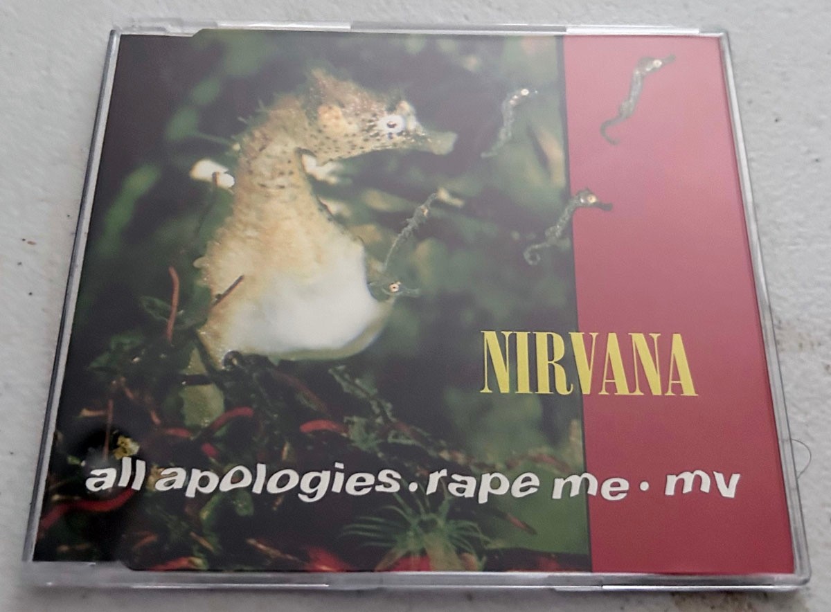 Nirvana – All Apologies / Rape Me / MV 1993 UK CD single LIKE NEW US SELLER