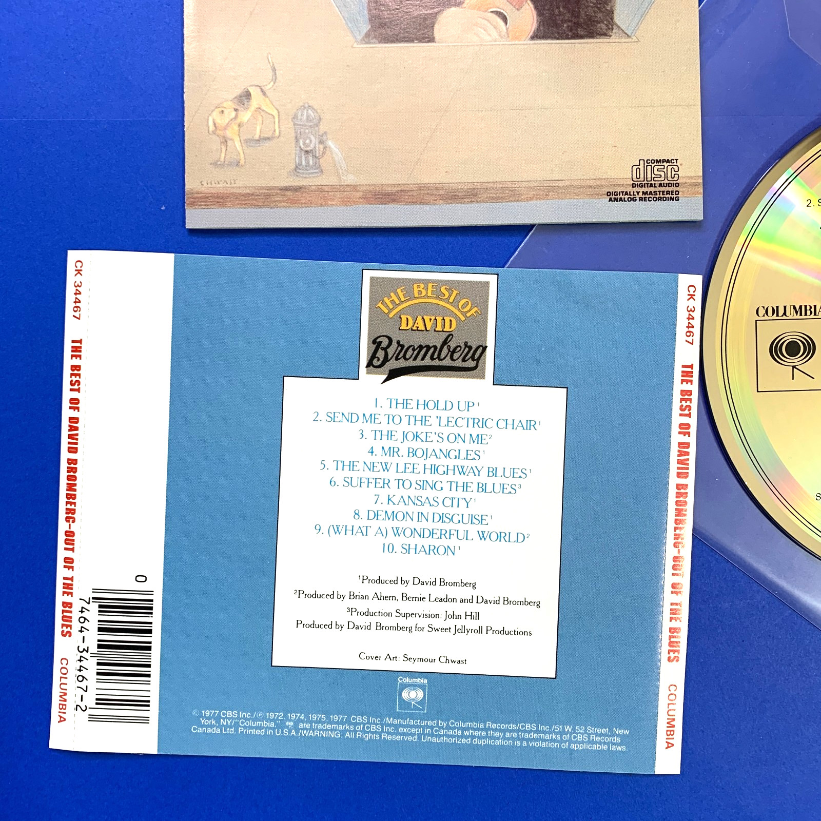 David Bromberg – The Best of Out of the Blues (CD, 1986) – NO CASE
