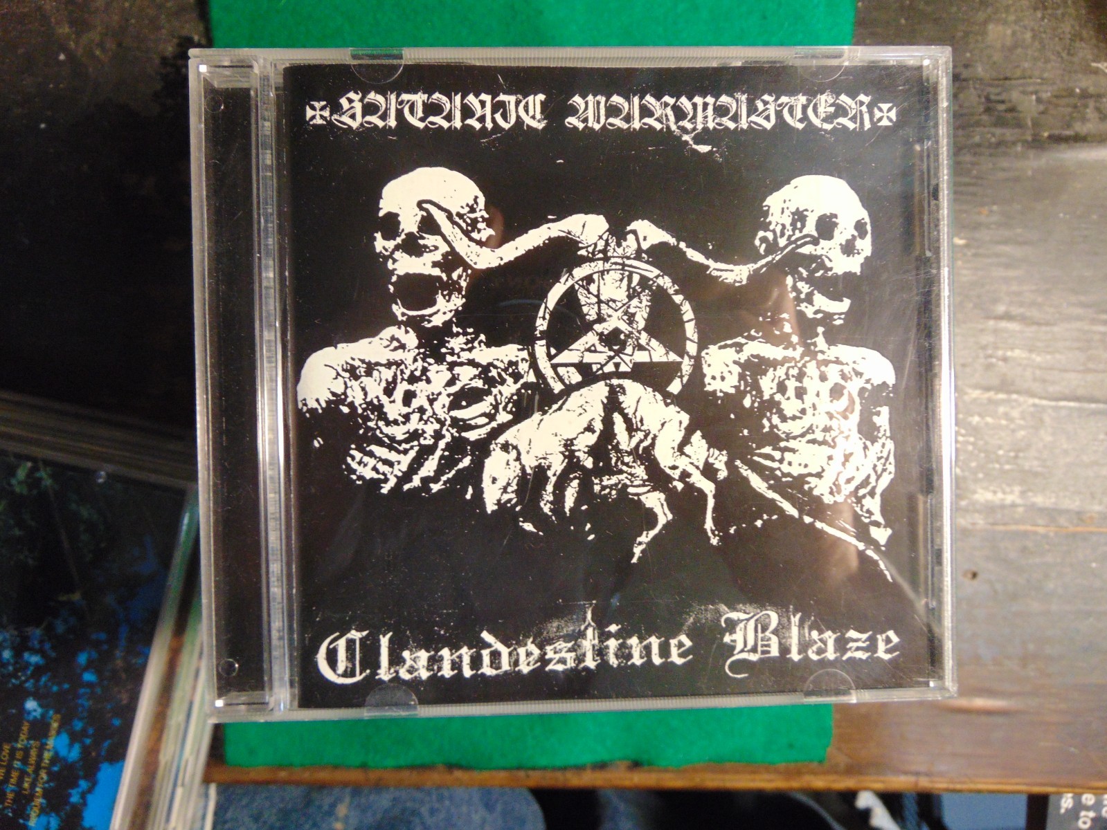 RARE 2004 CD Satanic Warmaster / Clandestine Blaze Northern Heritage