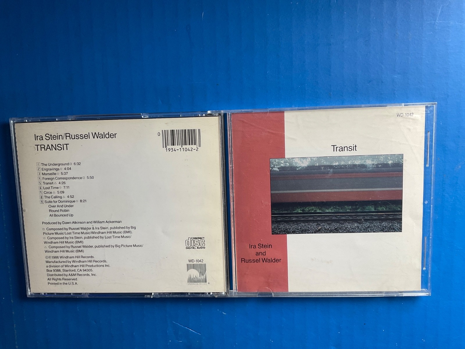 Ira Stein & Russel Walder – Transit – Jazz CD 1986 Windham Hill