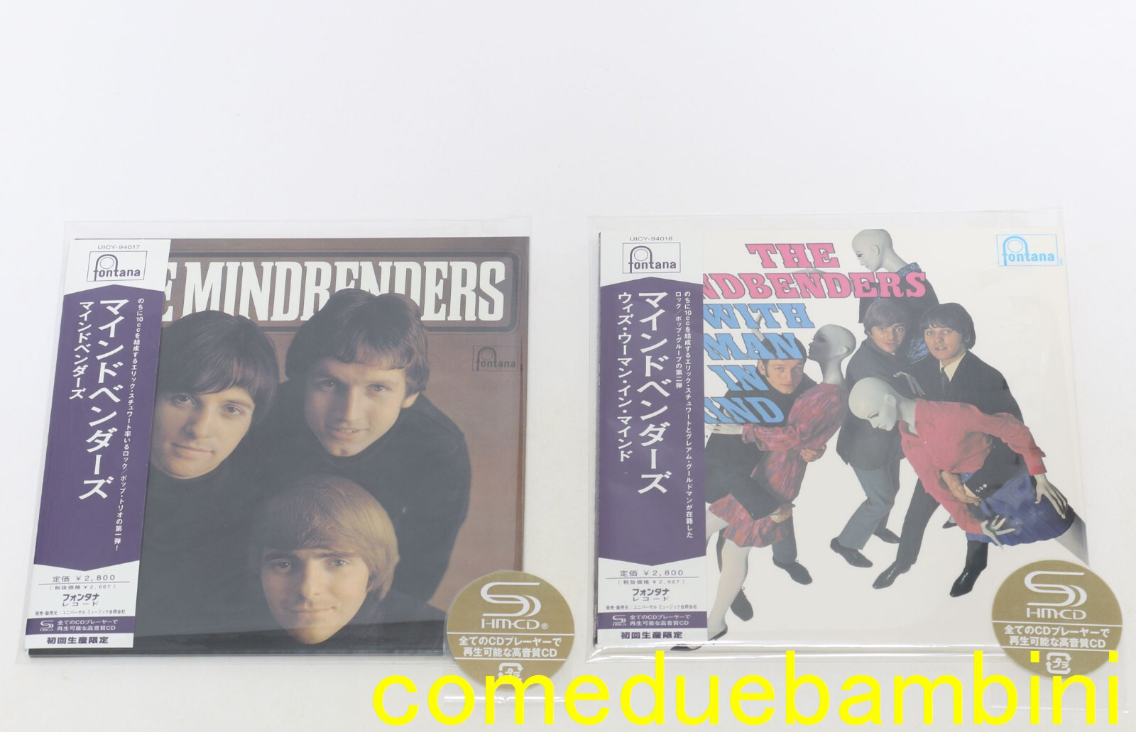 THE MINDBENDERS / JAPAN Mini LP SHM-CD x 2 titles Set!! UICY-94017, 94018 – 10cc