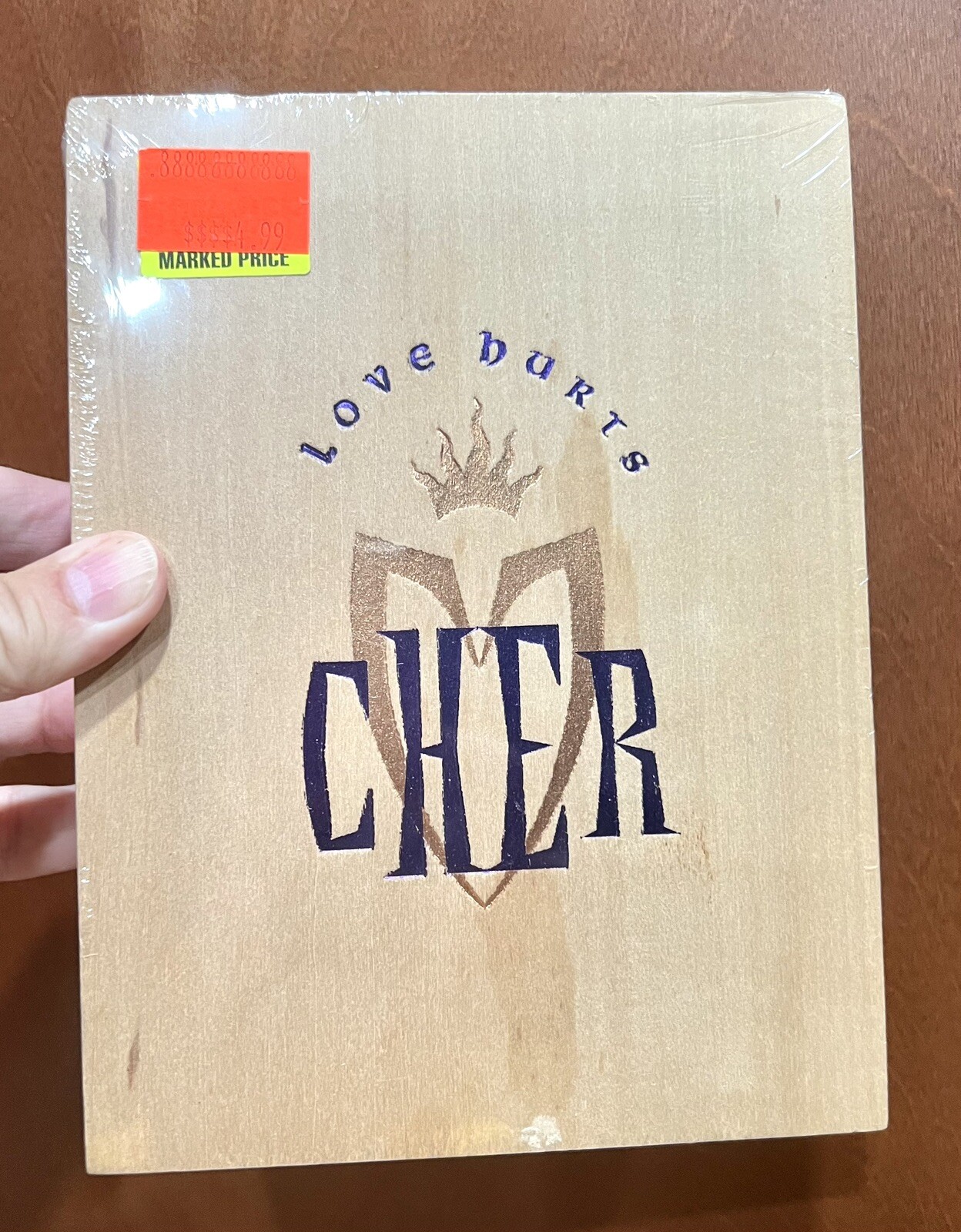 CHER LOVE HURTS Factory SEALED WOODEN LONGBOX CD LIMITED PROMO EDITION BOX SET