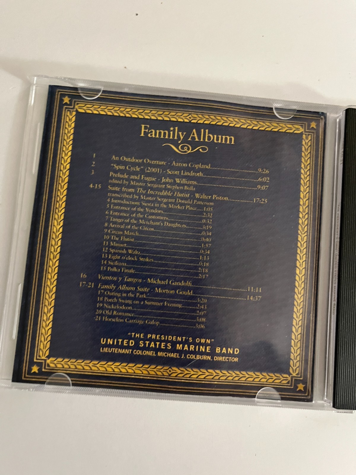 UNITED STATES MARINE BAND Family Album Classical Wind Ensemble Music CD