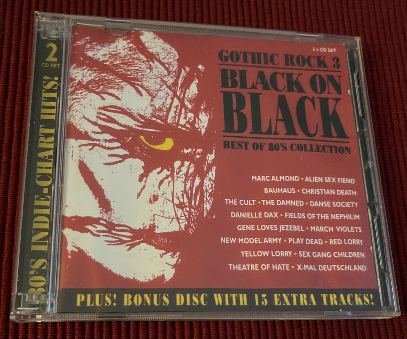 Gothic Rock 3; Black on Black Best of 80s Collection (2X CD) 1998 UK Import OOP