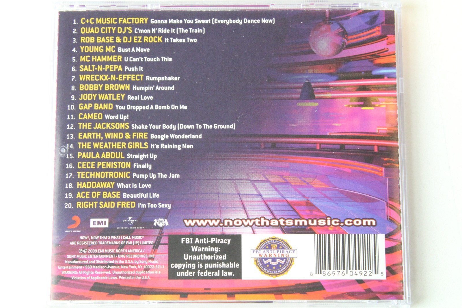 Now That’s What I Call Dance Classics CD by Various Artists 2009 EMI Universal
