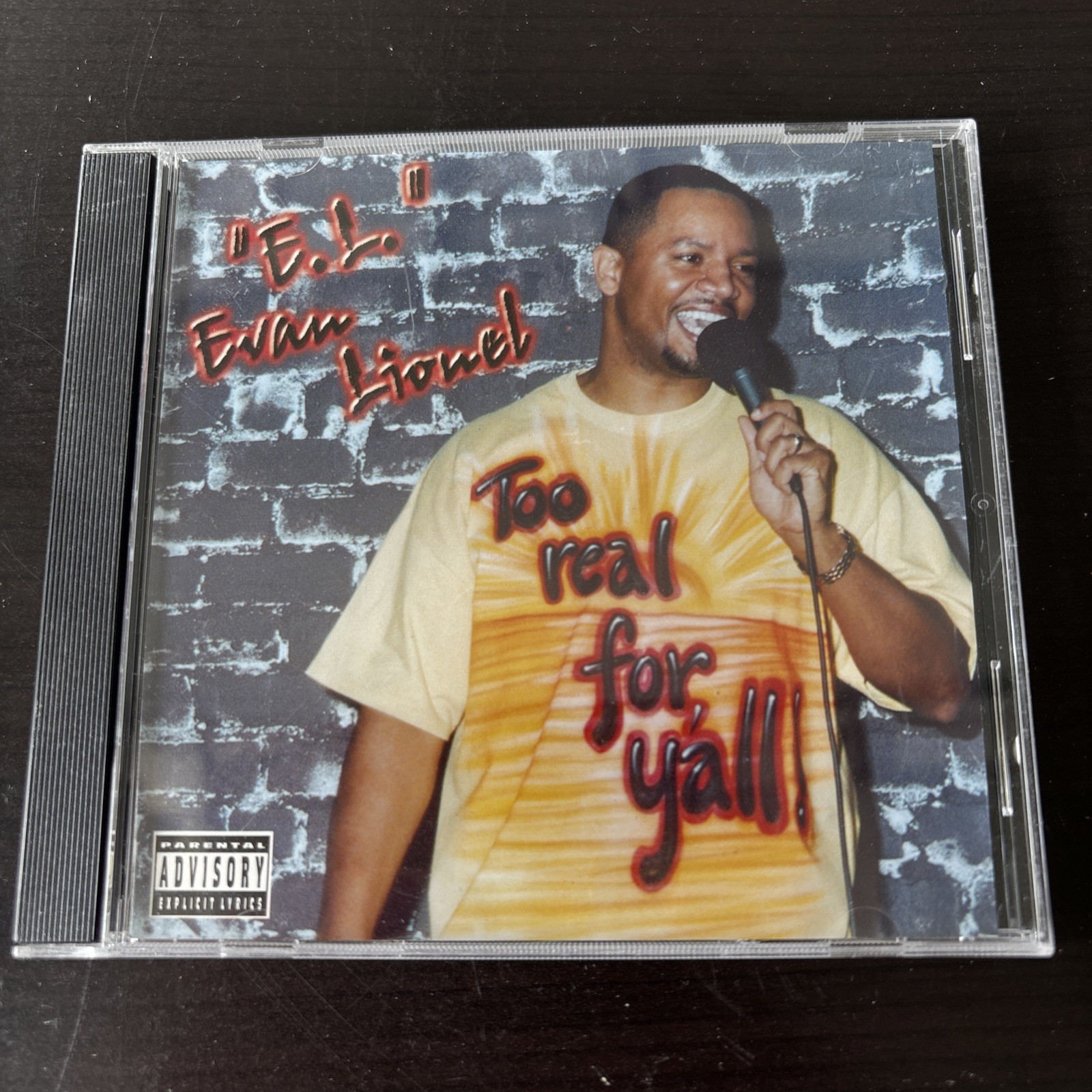 Evan Lionel E.L. Too Real For Y’all! CD 2003 Stand-Up Comedy Uproar G4