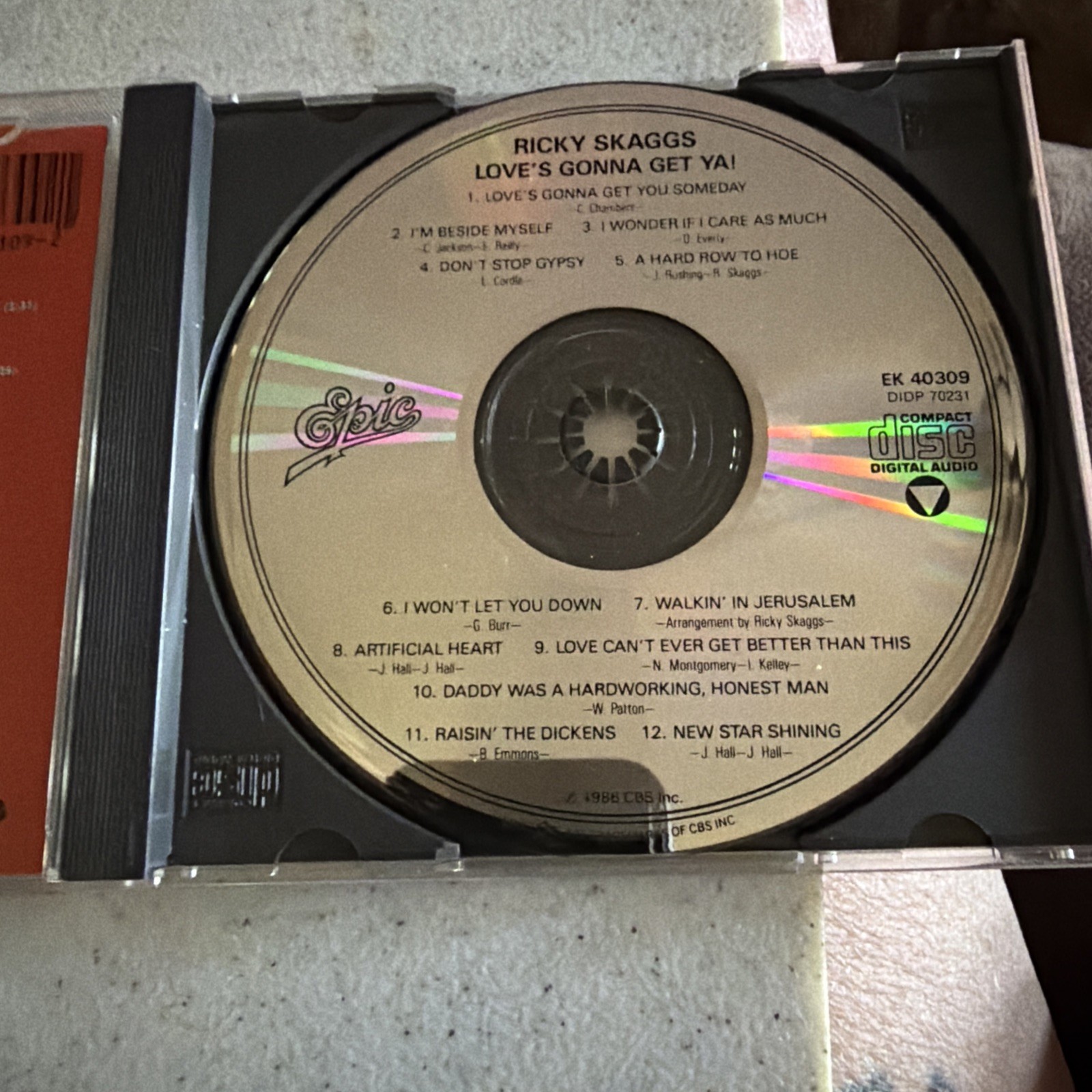 Love’s Gonna Get Ya! by Ricky Skaggs (CD, Epic) country music 1980s