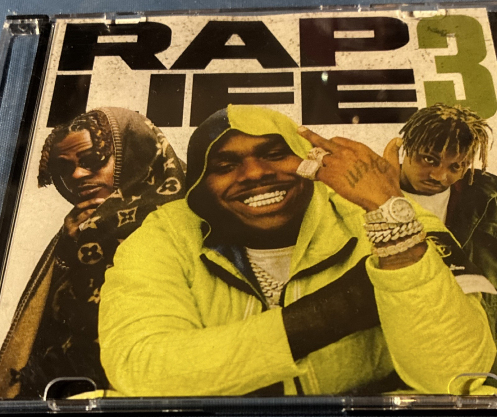 Meek Mill Roddy Ricch Juice WRLD Rap & Hip-Hop CD ‘Rap Life 3’ Remix Jewel Case