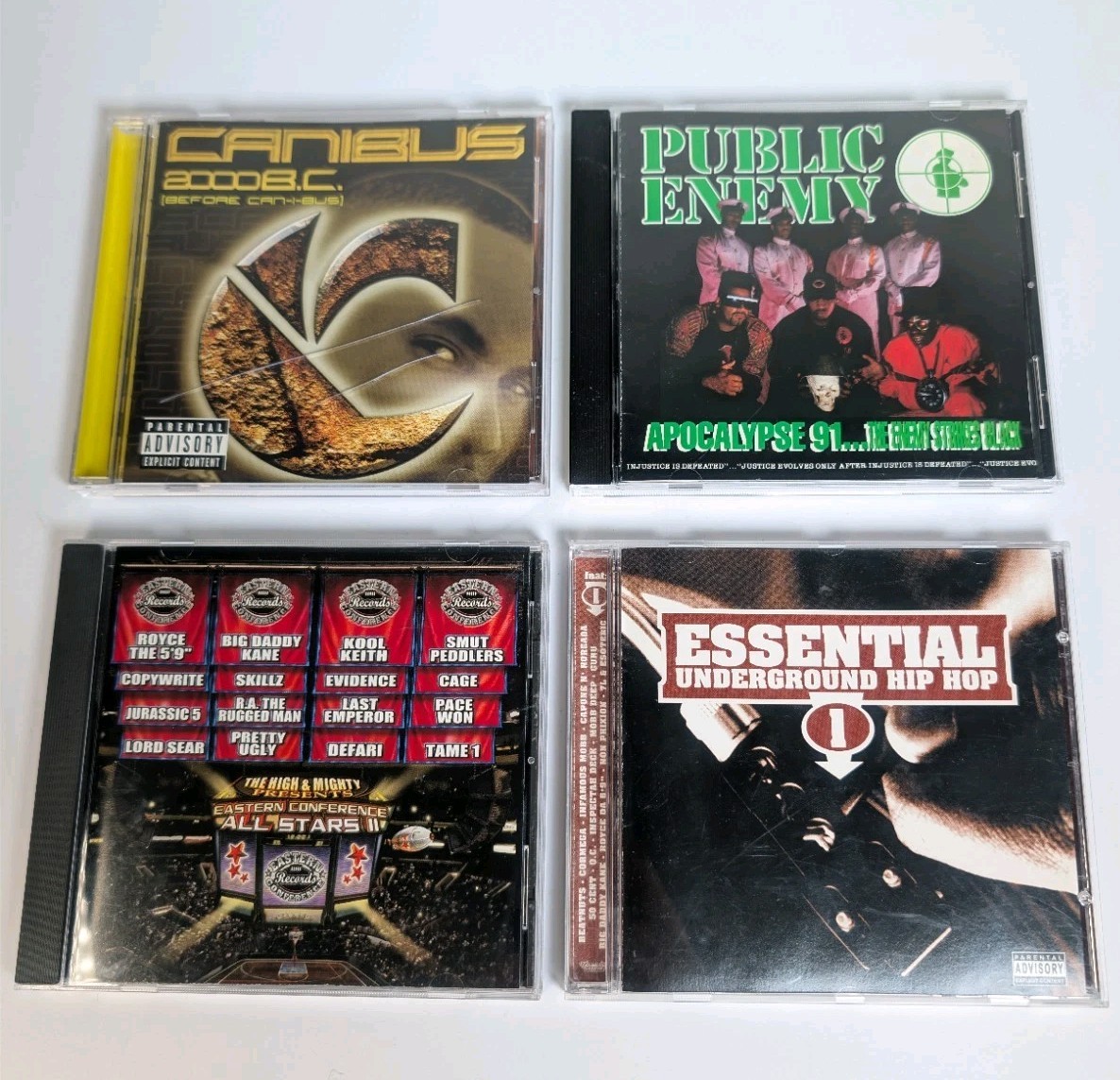 Lot CD 90s 00s Public Enemy Canibis Essential Hip Hop Underground Compilation