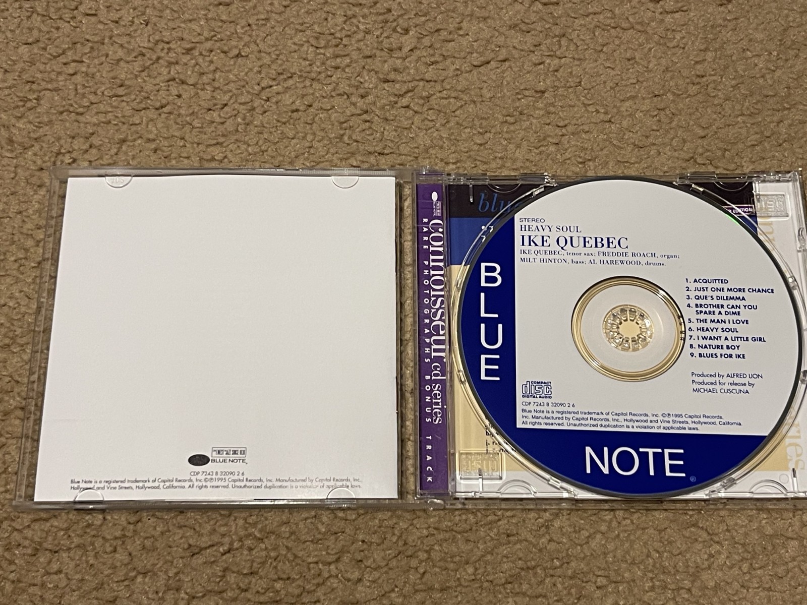 Ike Quebec Heavy Soul ,CD 1995 , EX , B3