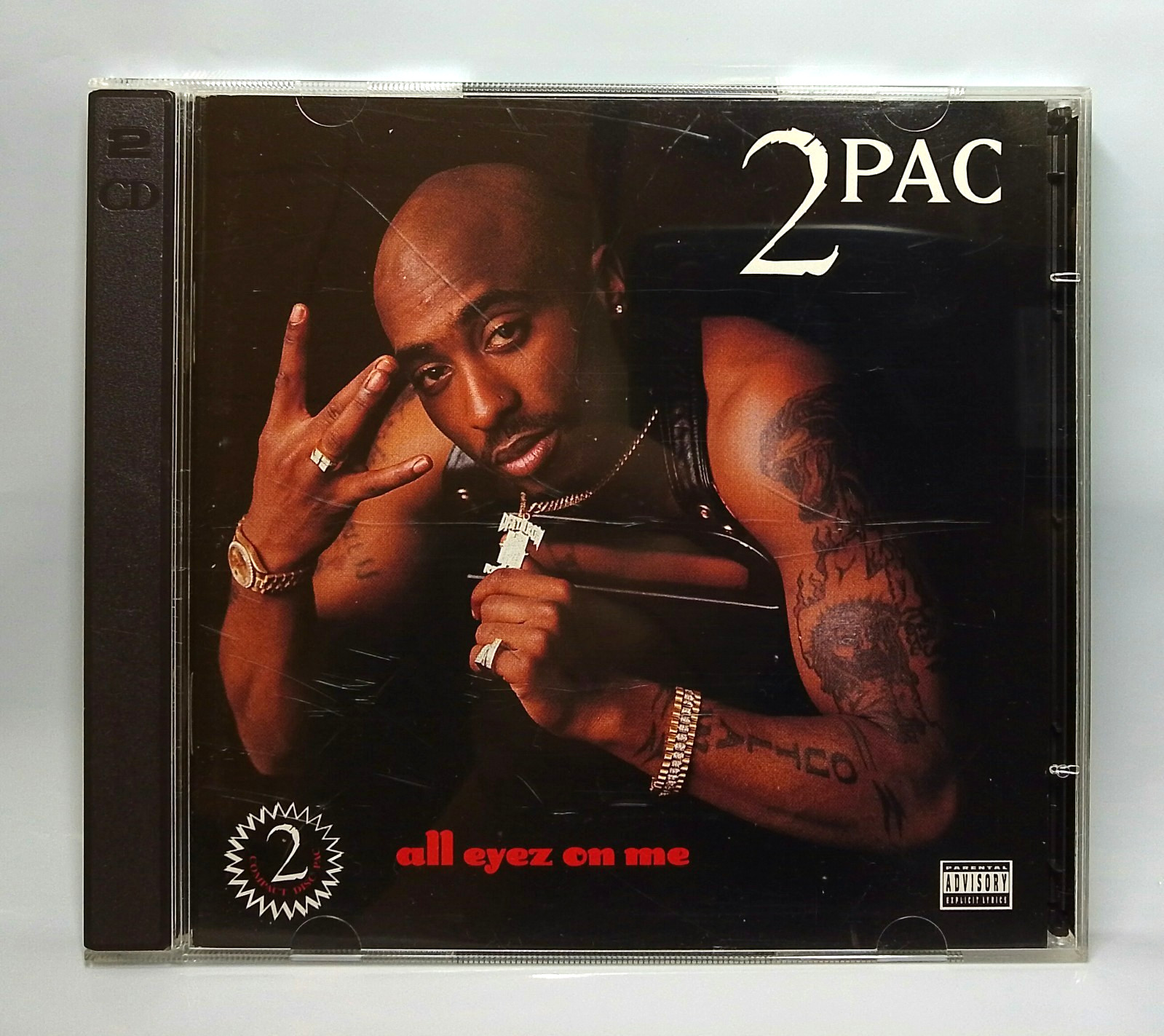 (CD) 2Pac – All Eyez On Me, US OG Press, 314-524 204-2, NM/NM, Rare.