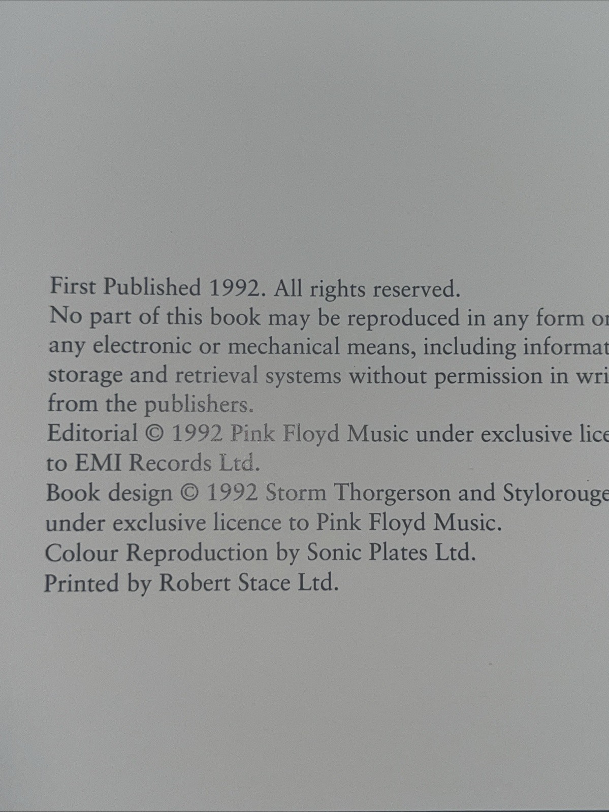 Pink Floyd Shine On 1992 CD Box Set (NO CD’s)