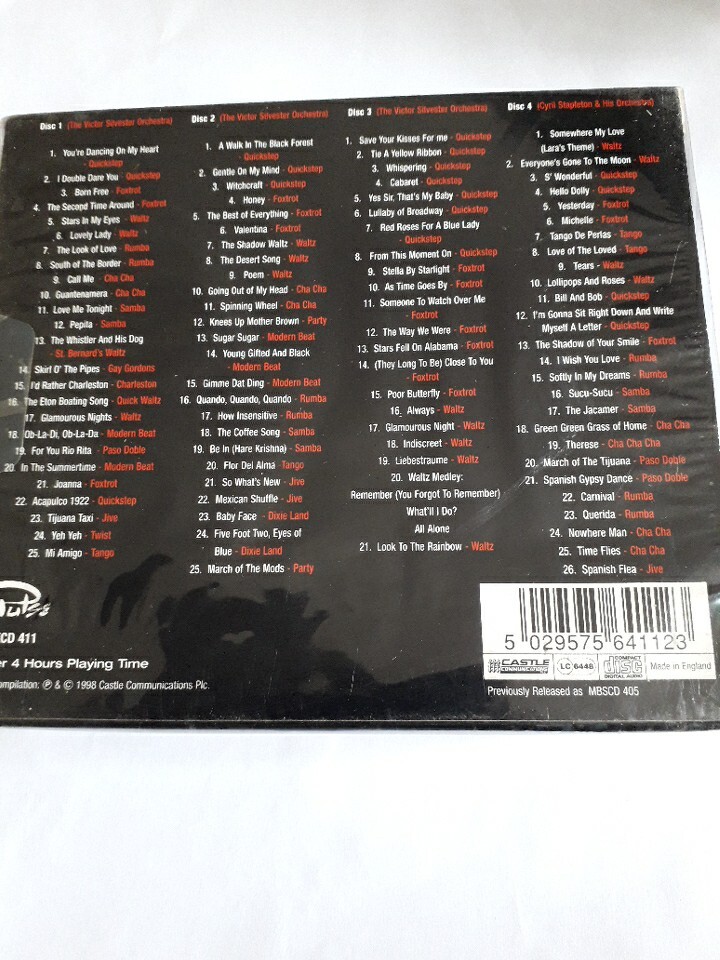 STRICT TEMPO 4 CD 97 TRKS NEW SEALED VICTOR SILVESTER CYRIL STAPLETON DANCE