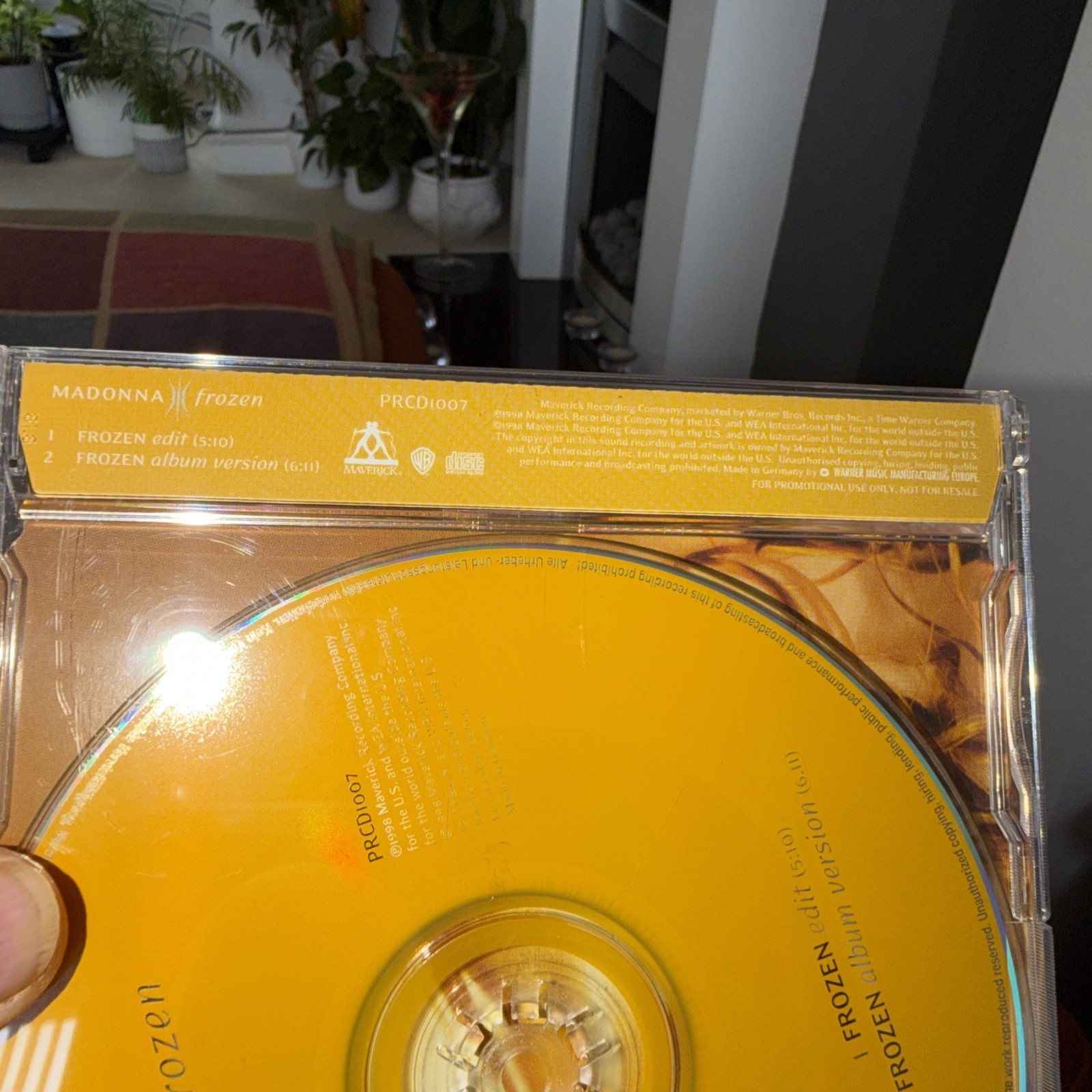 MADONNA – FROZEN / 2 TRACK GERMANY PROMO-MAXI-CD 1998 (MINT-)