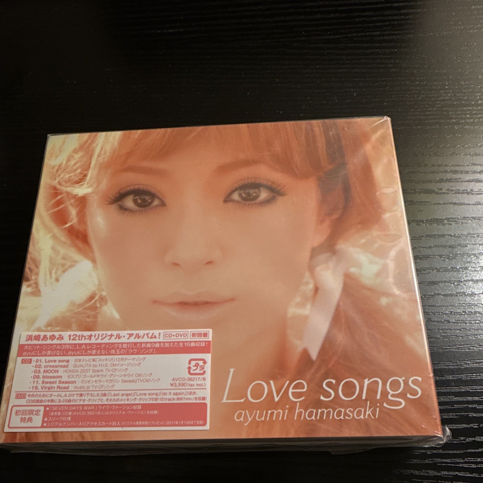 Ayumi Hamasaki Love songs First Press CD+DVD 2010 avex AVCD-38217/B