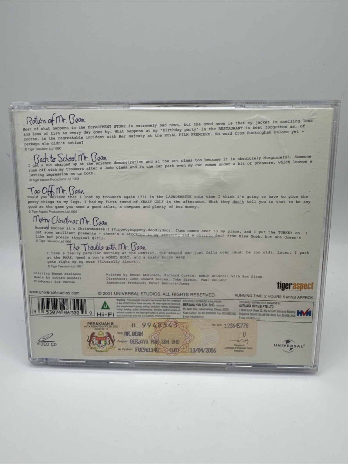 Rowan Atkinson – Mr. Bean 10 Years CD 2001 2-Disc Comedy – Malaysia Import