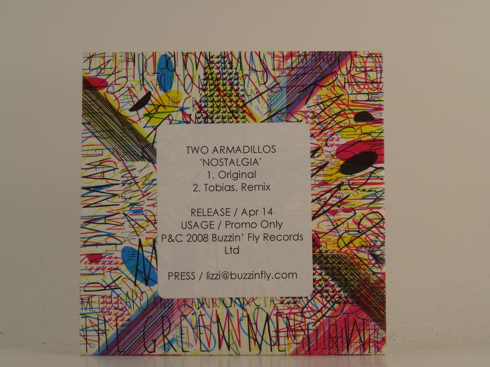 TWO ARMADILLOS NOSTALGIA (H1) 2 Track Promo CD Single including Card Sleeve BUZZ