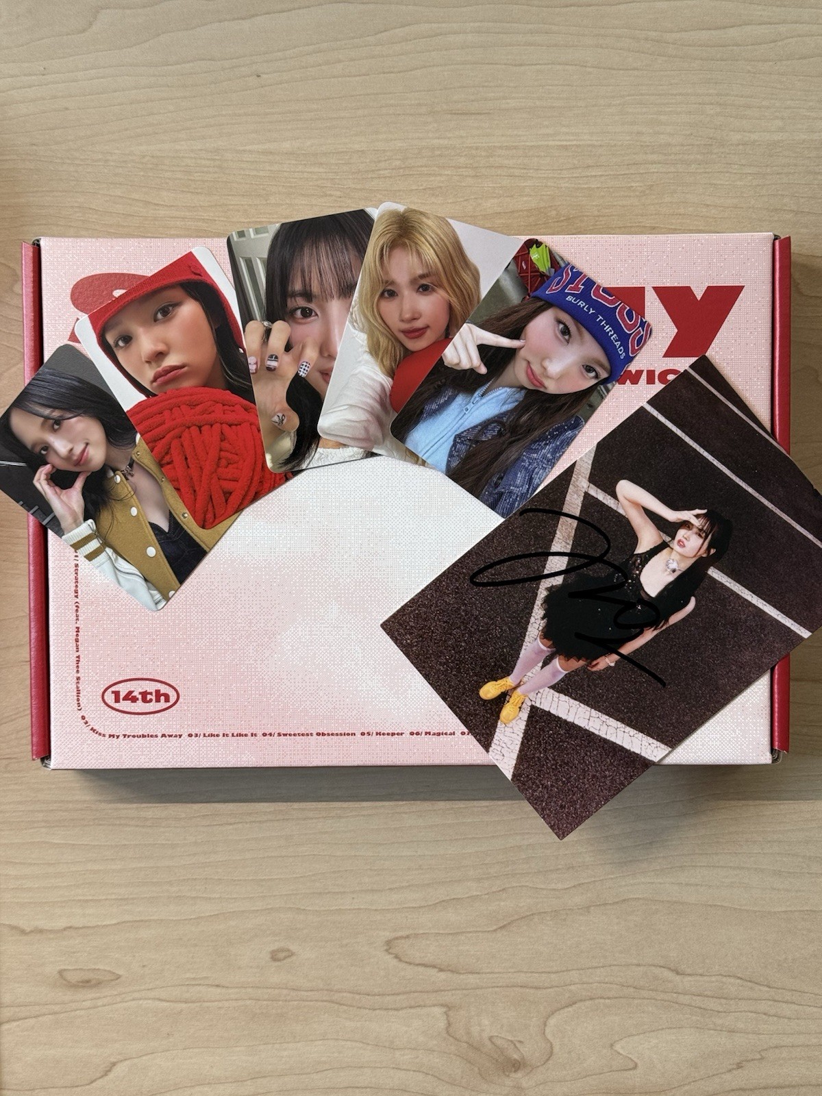 Twice Strategy Album Step 1 Signed Mono Postcard Nayeon Photocard